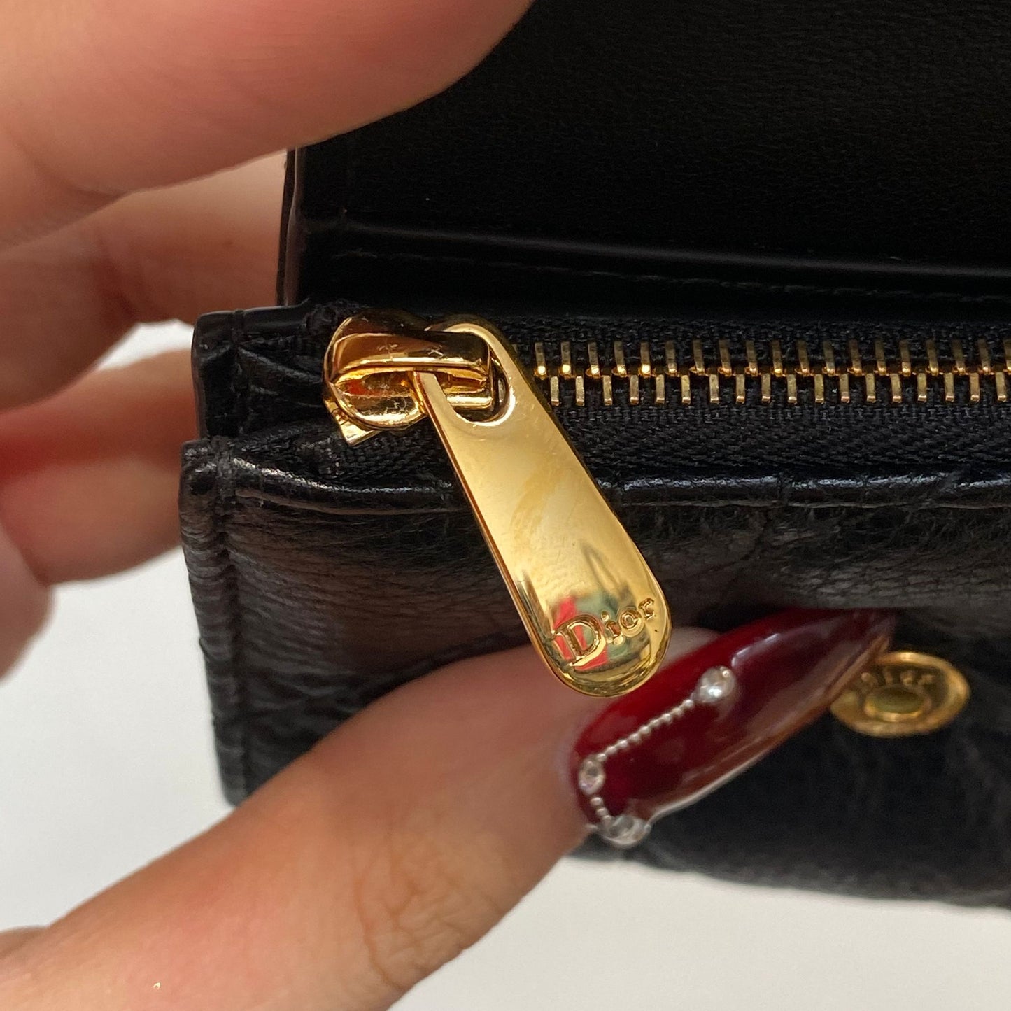 Dior Caro Hibiscus 銀包 有盒有塵袋