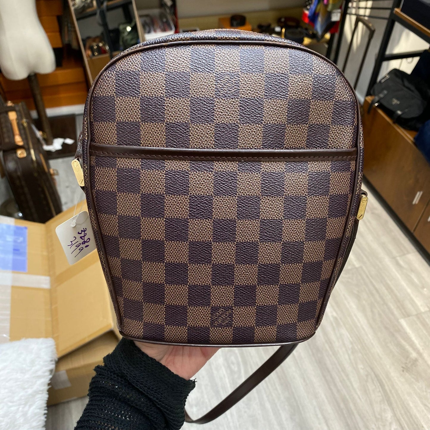 LV 棋盤斜孭袋
