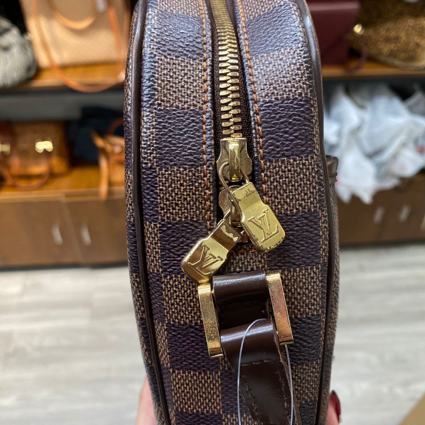 LV 棋盤斜孭袋