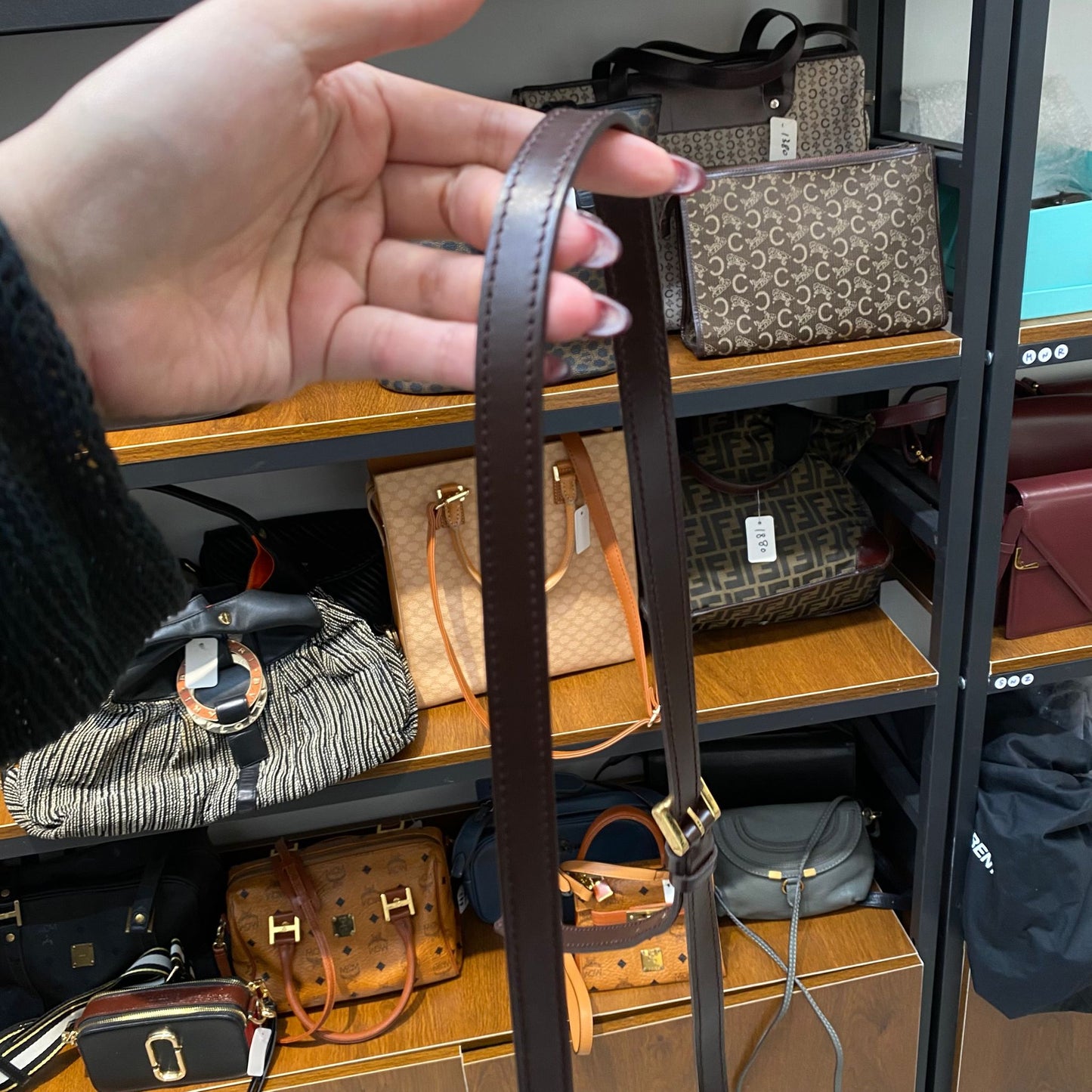 LV 棋盤斜孭袋