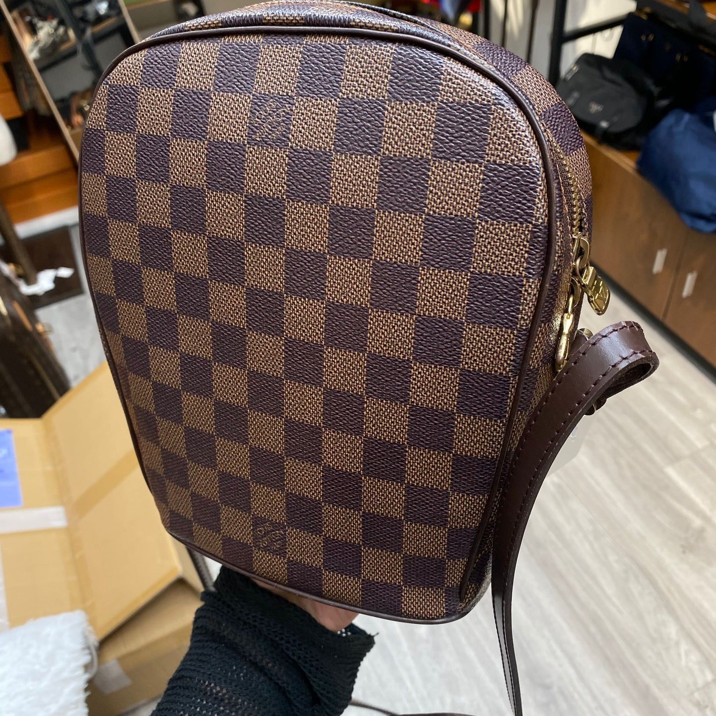 LV 棋盤斜孭袋