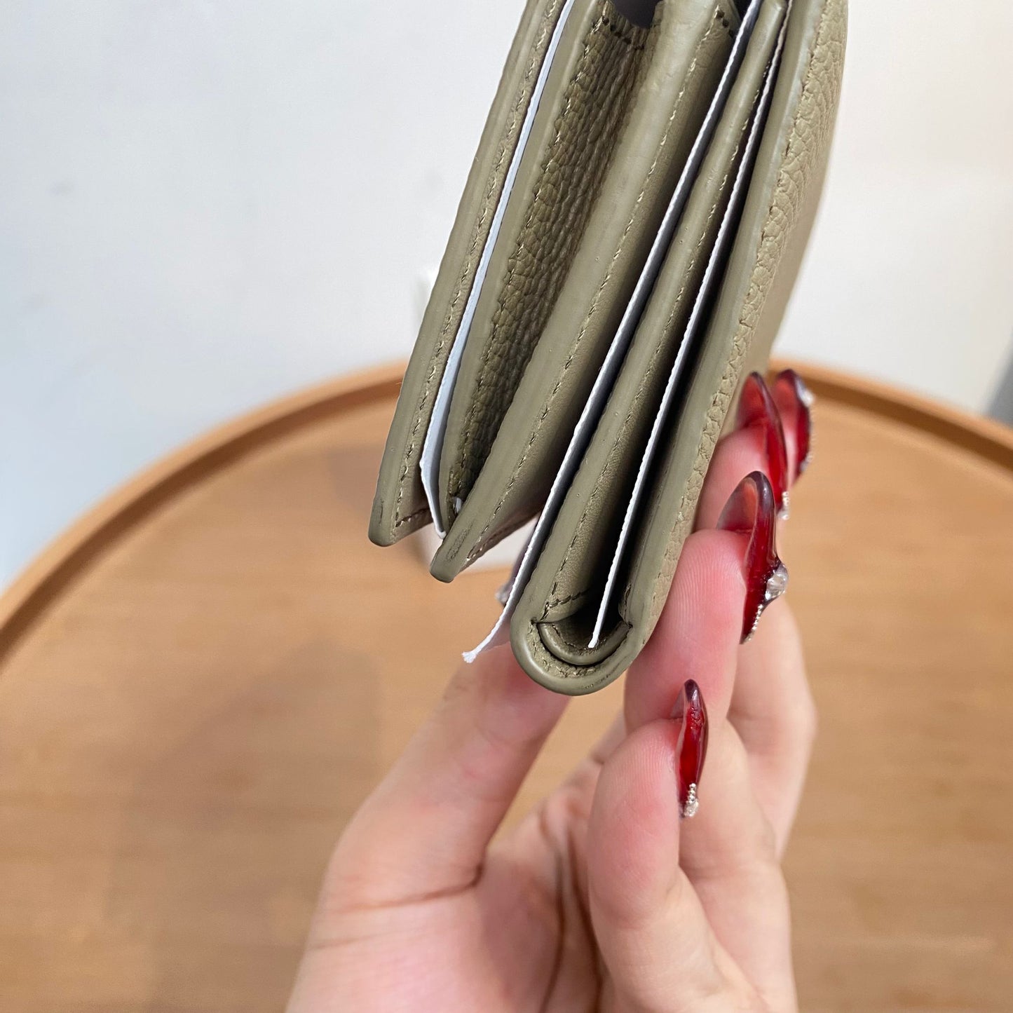 LOEWE Anagram textured-leather wallet 有盒有塵袋