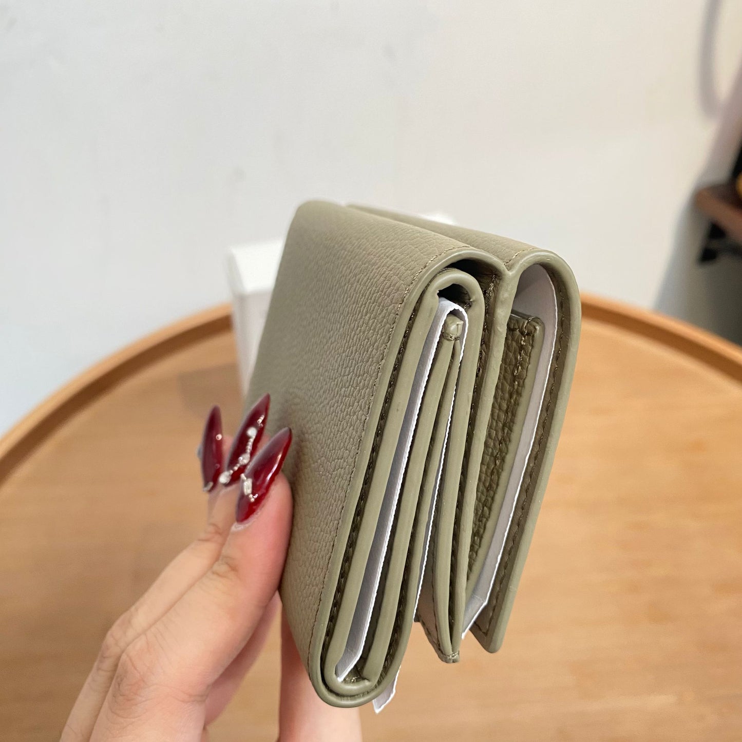 LOEWE Anagram textured-leather wallet 有盒有塵袋