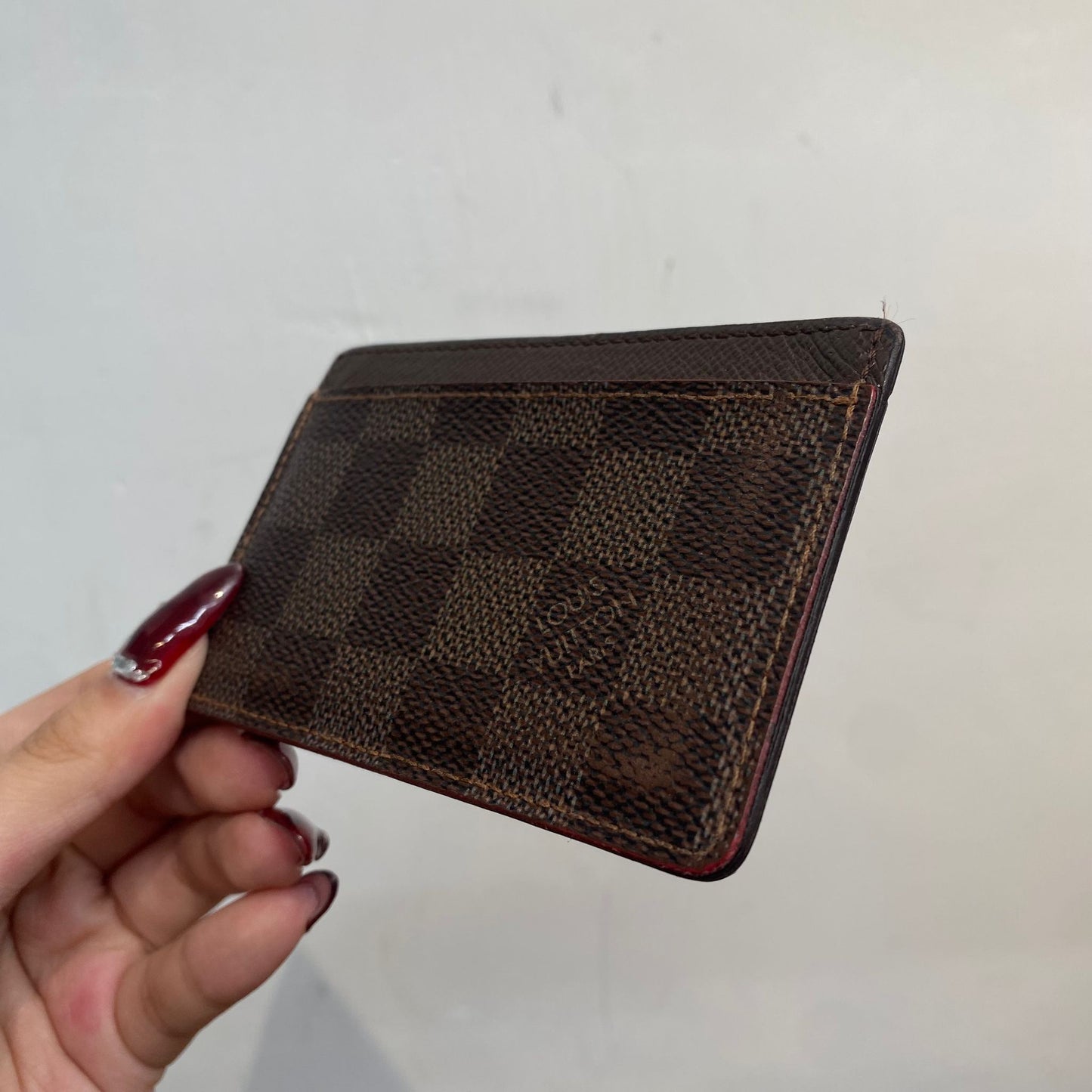 LV棋盤卡片套 有盒