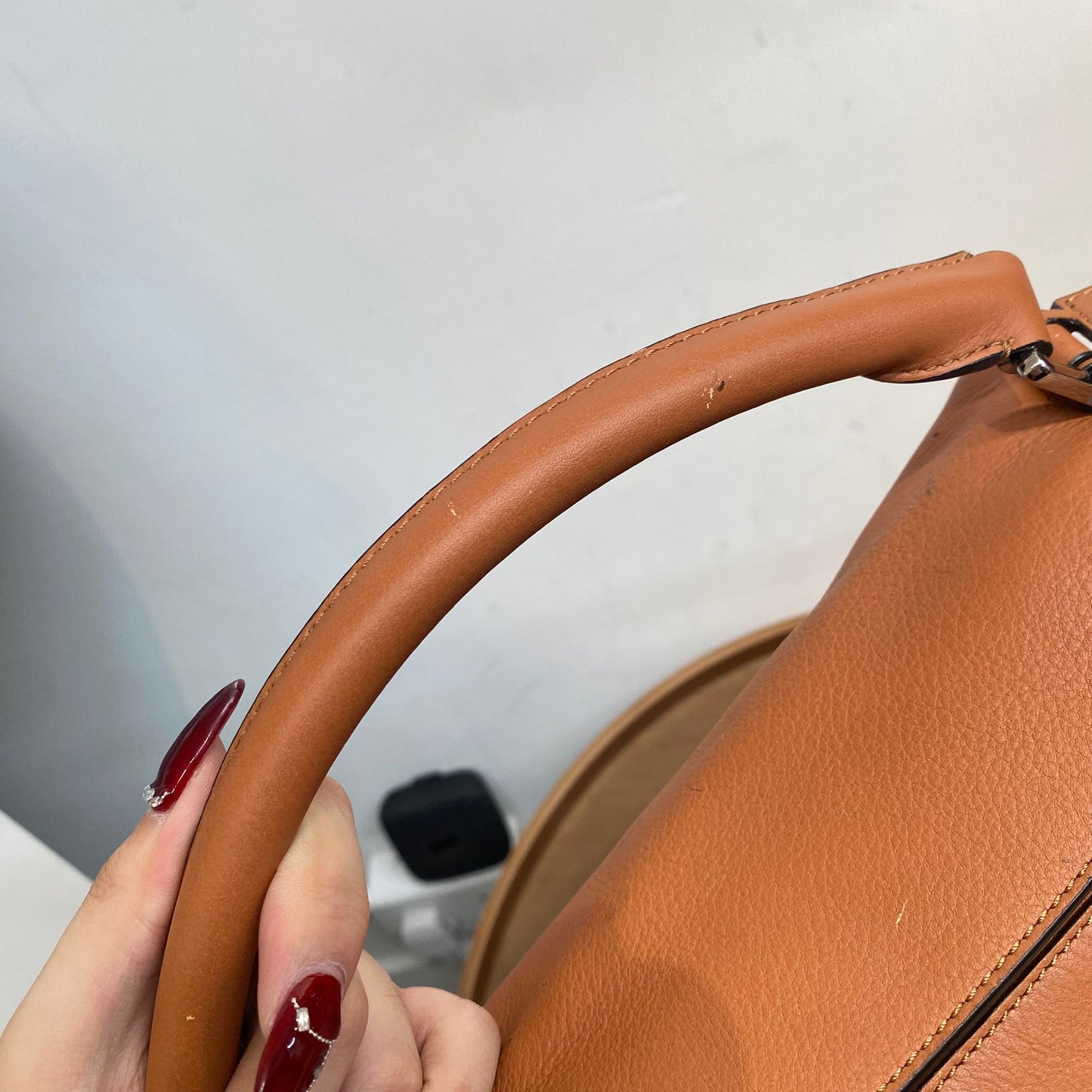LOEWE啡色Puzzle Bag S Size