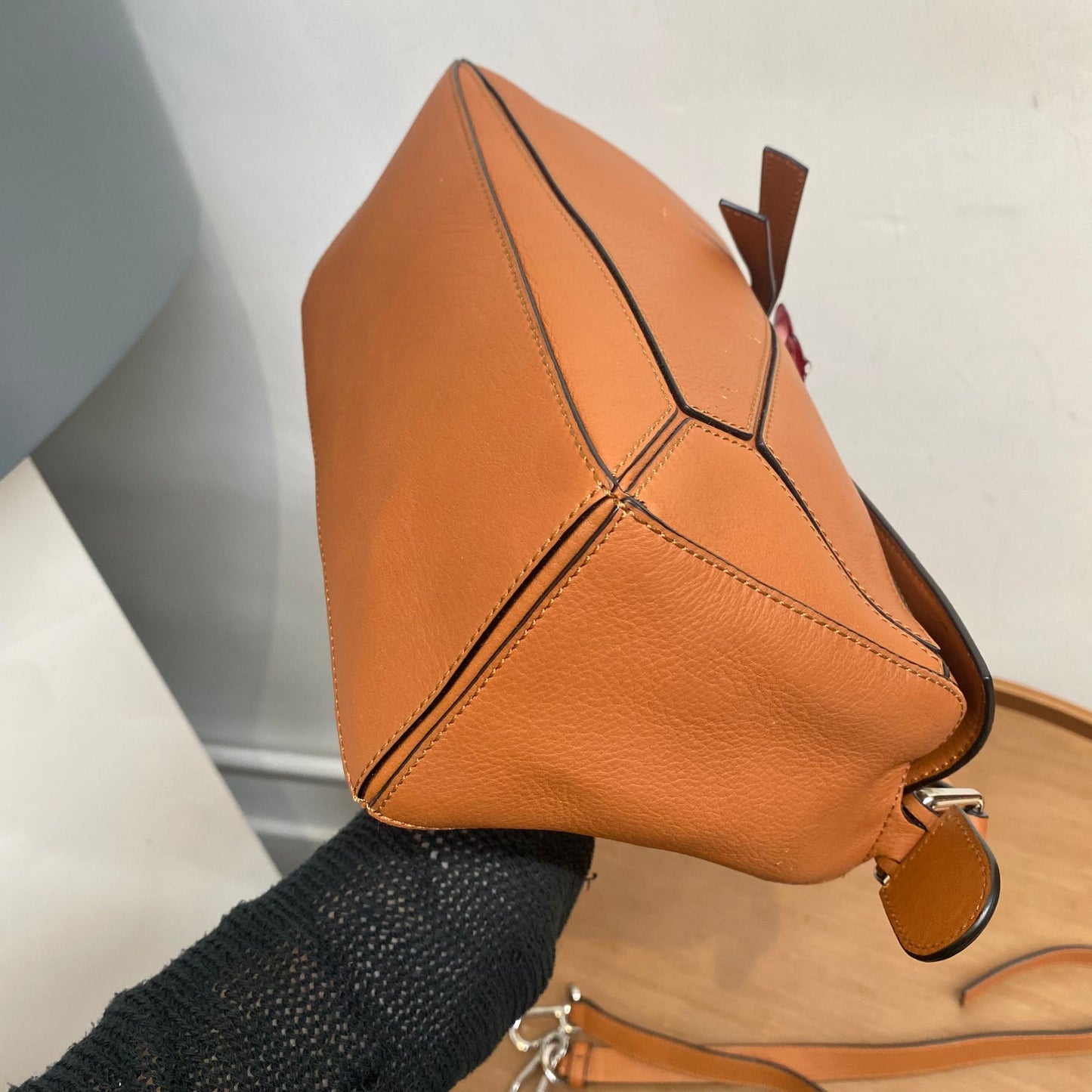LOEWE啡色Puzzle Bag S Size
