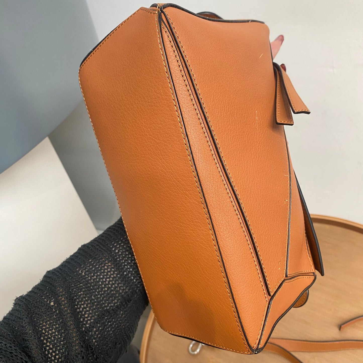 LOEWE啡色Puzzle Bag S Size