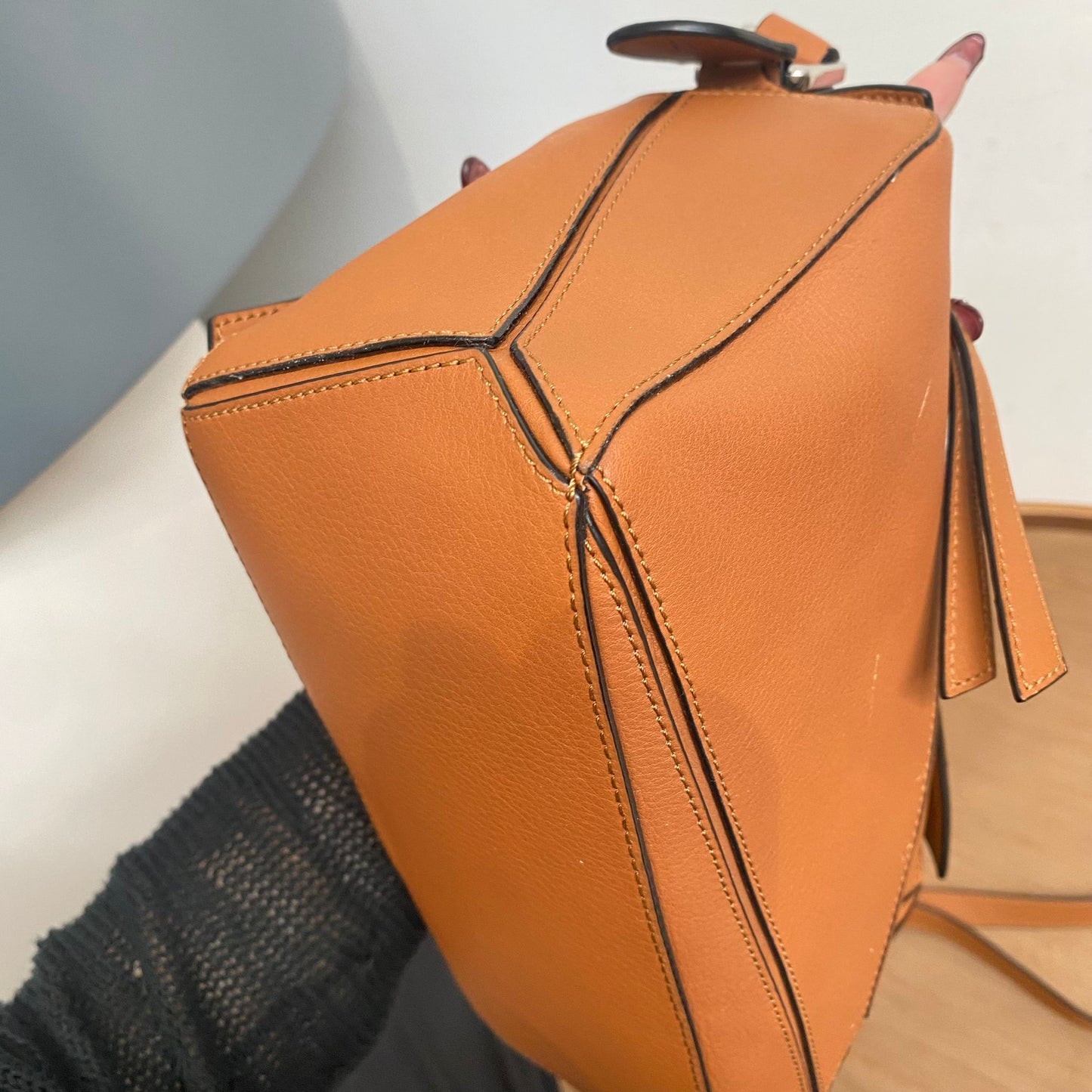 LOEWE啡色Puzzle Bag S Size