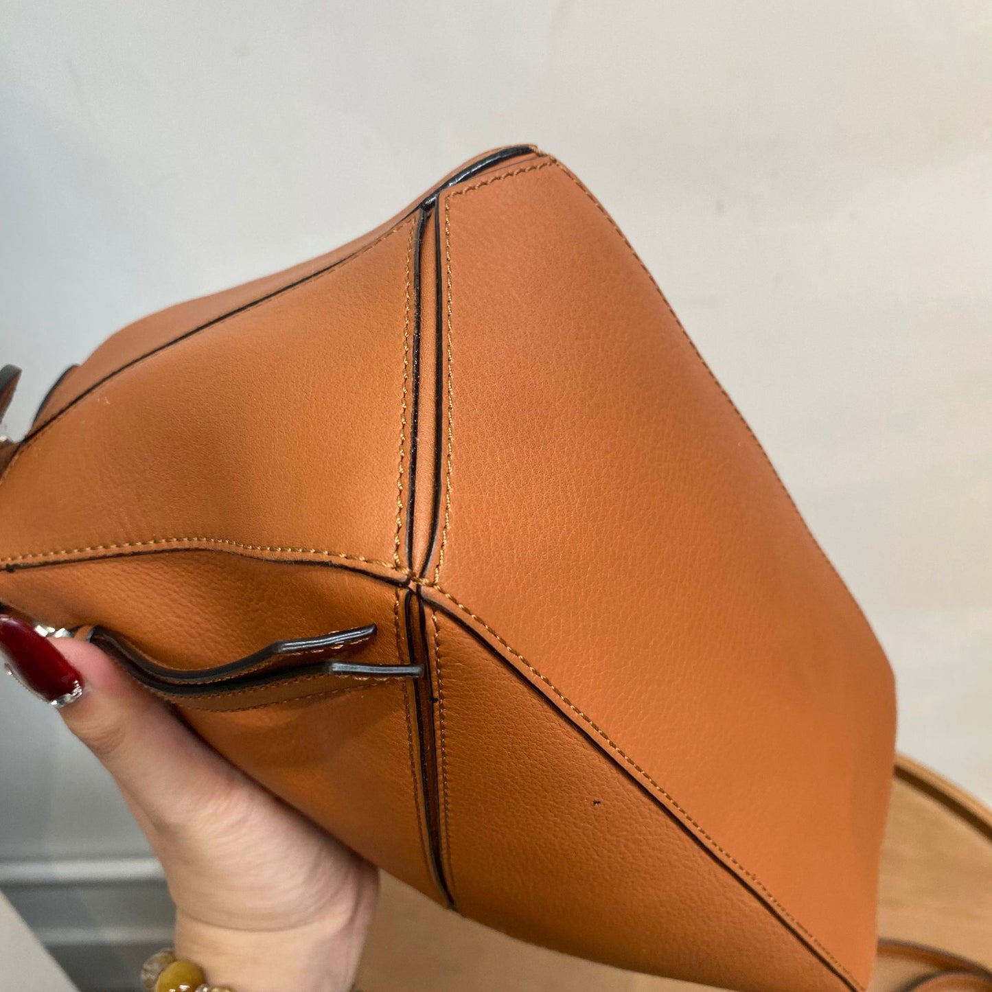 LOEWE啡色Puzzle Bag S Size