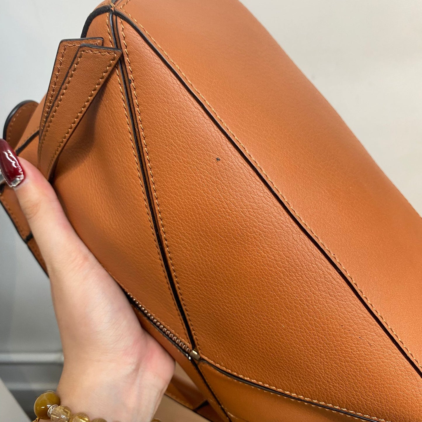 LOEWE啡色Puzzle Bag S Size