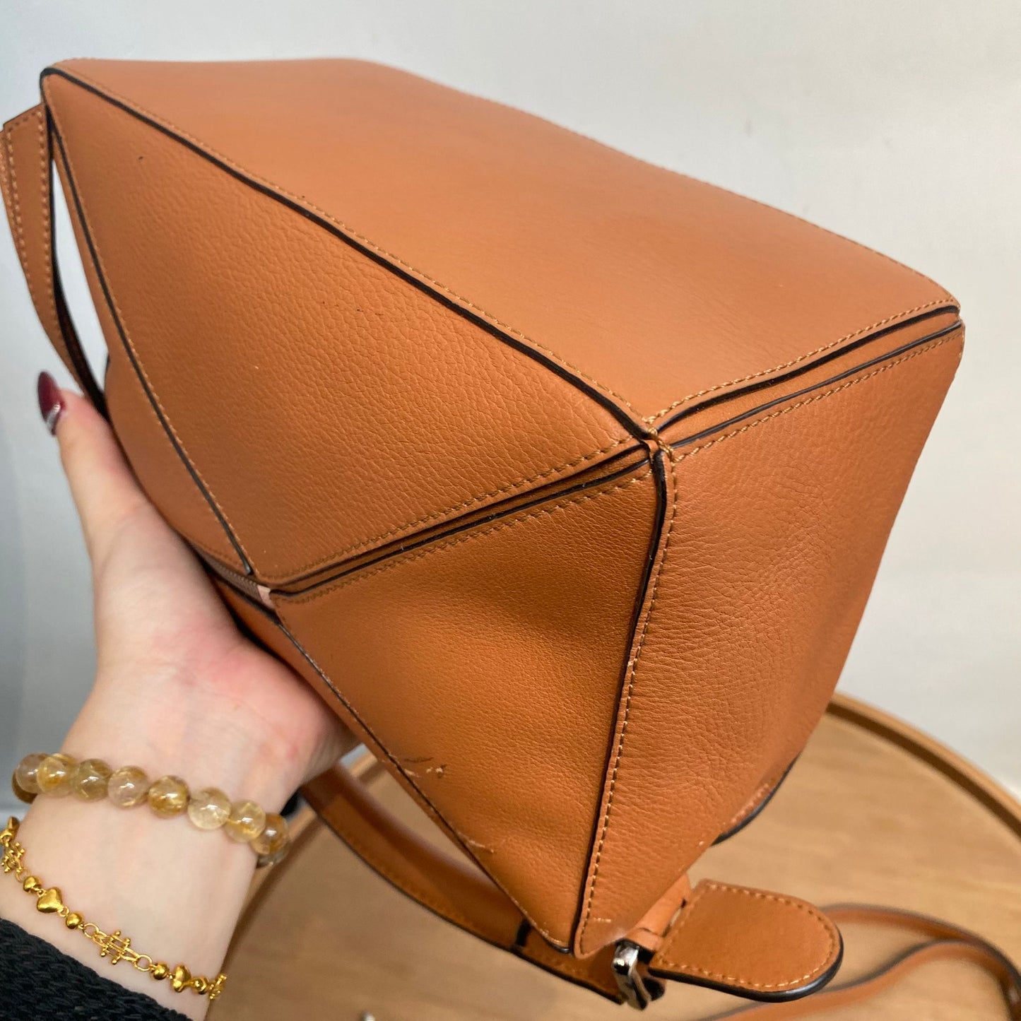 LOEWE啡色Puzzle Bag S Size