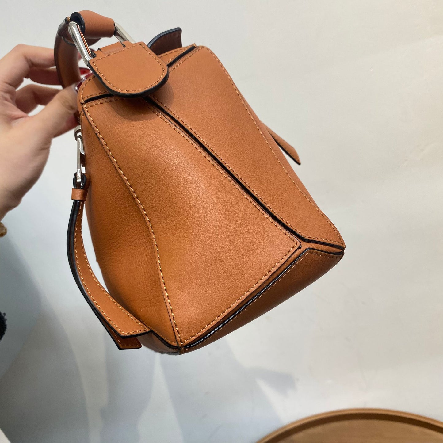 LOEWE啡色Puzzle Bag S Size