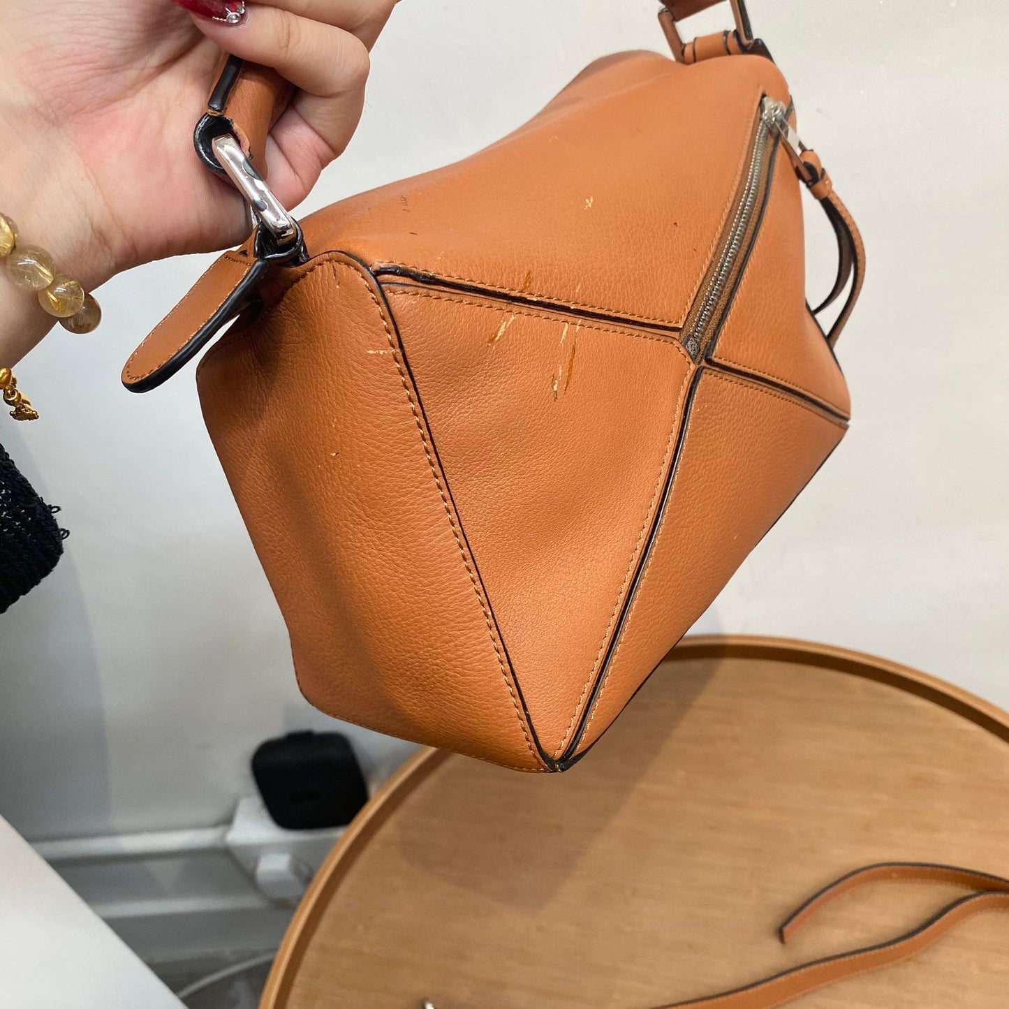 LOEWE啡色Puzzle Bag S Size