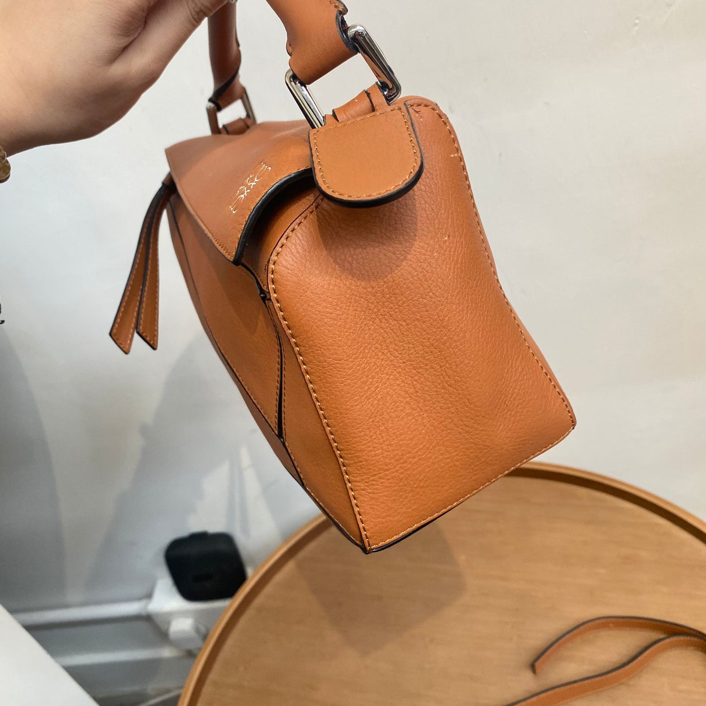 LOEWE啡色Puzzle Bag S Size