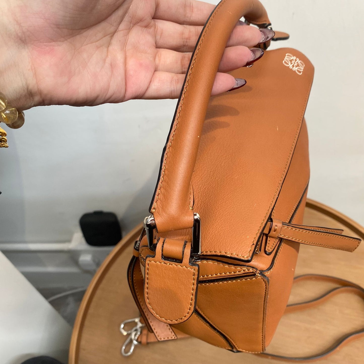 LOEWE啡色Puzzle Bag S Size