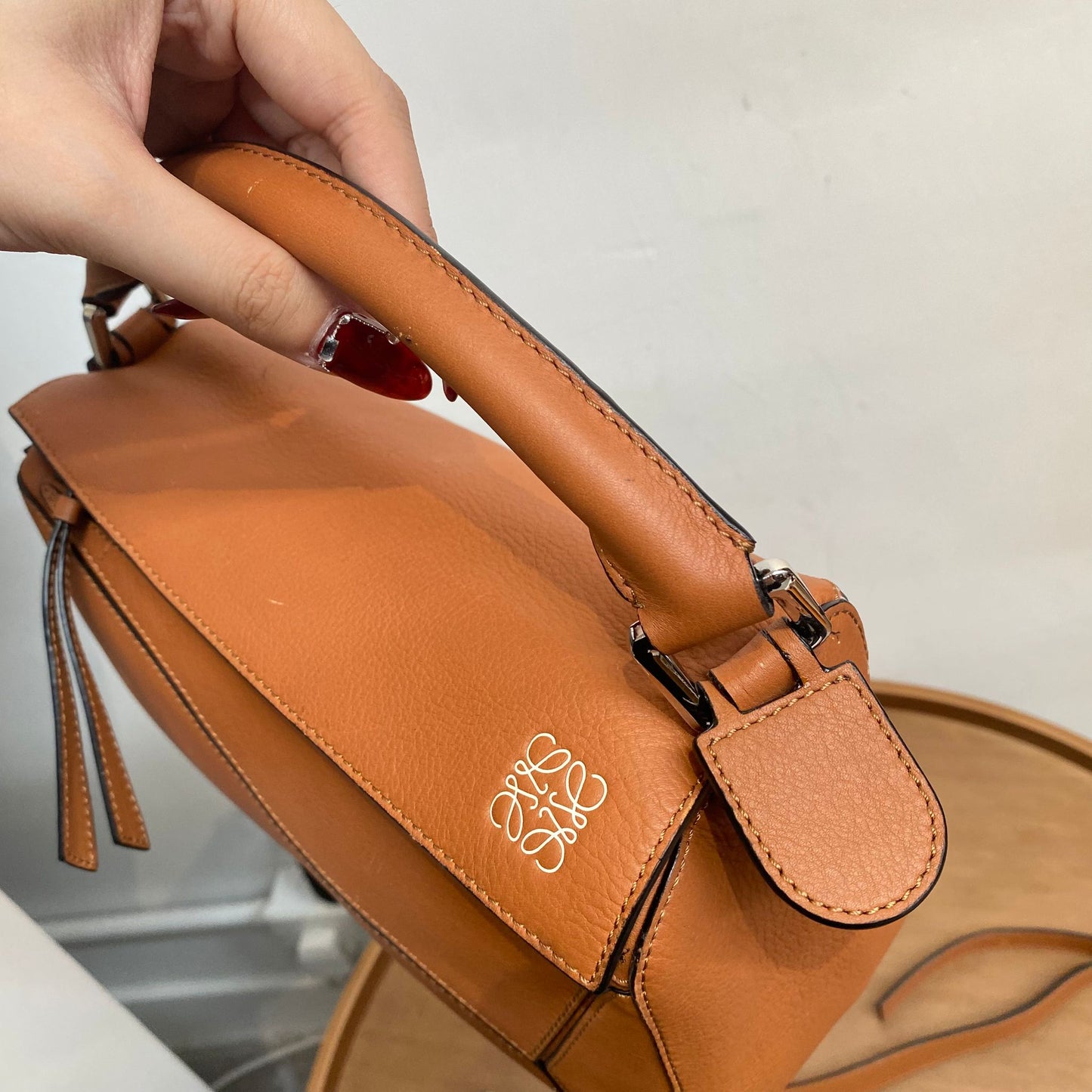 LOEWE啡色Puzzle Bag S Size