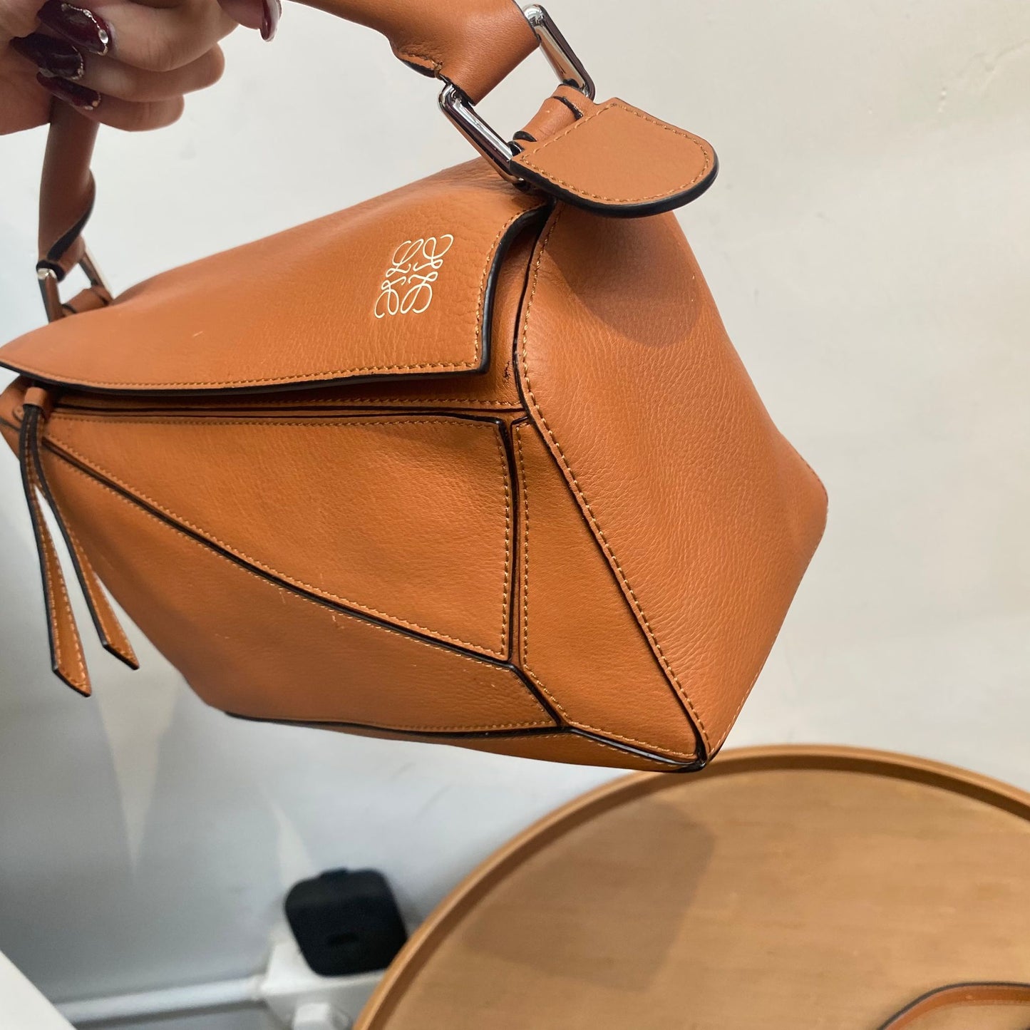 LOEWE啡色Puzzle Bag S Size