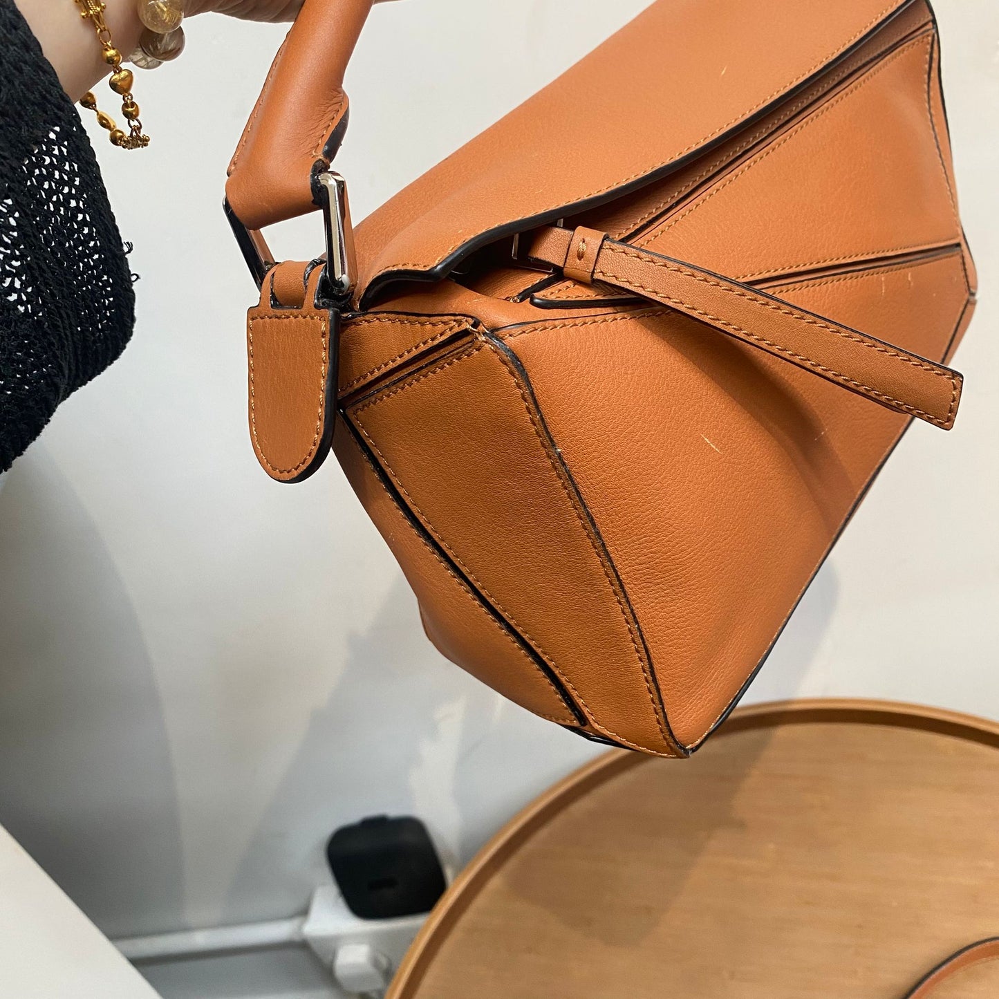 LOEWE啡色Puzzle Bag S Size