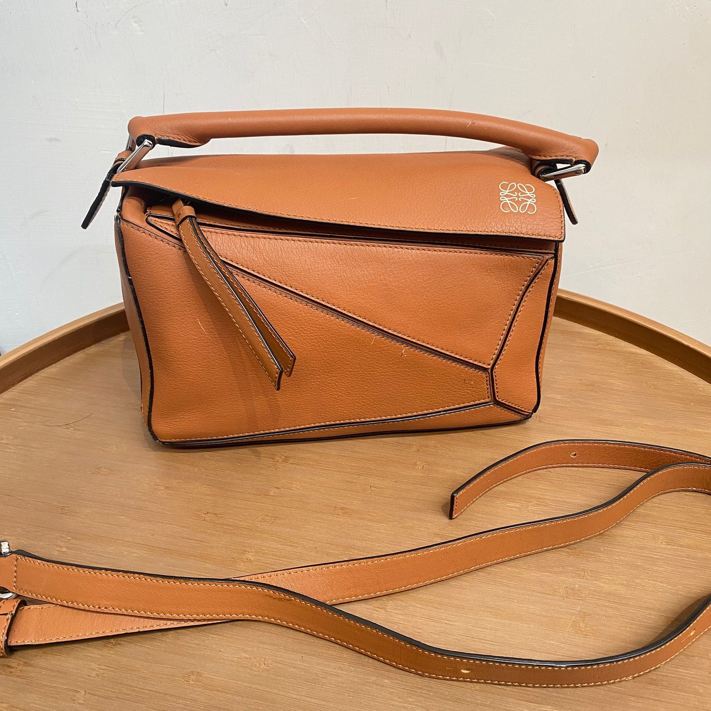 LOEWE啡色Puzzle Bag S Size