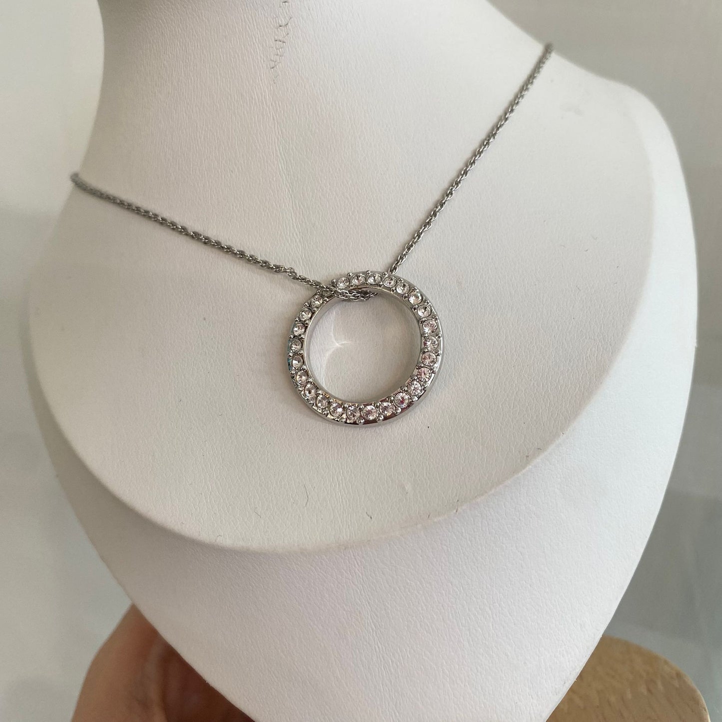 SWAROVSKI圓鑽頸鏈