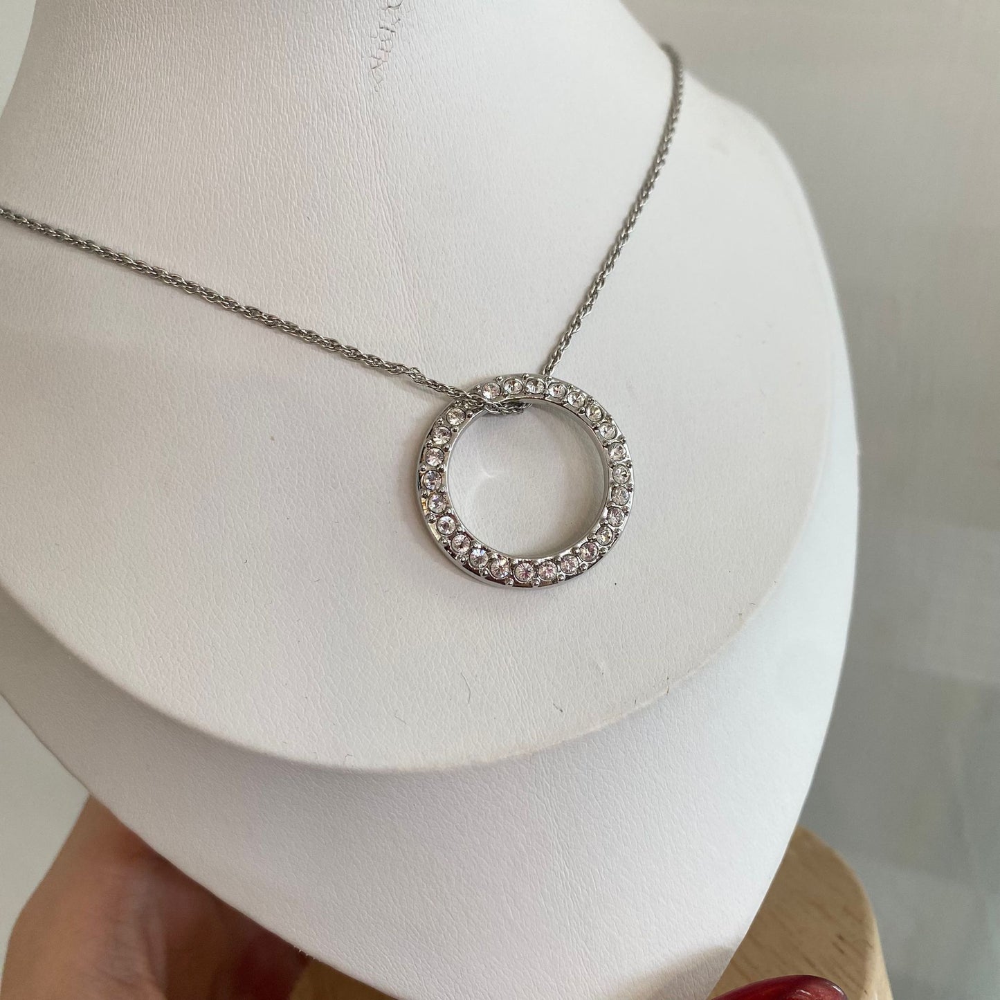 SWAROVSKI圓鑽頸鏈