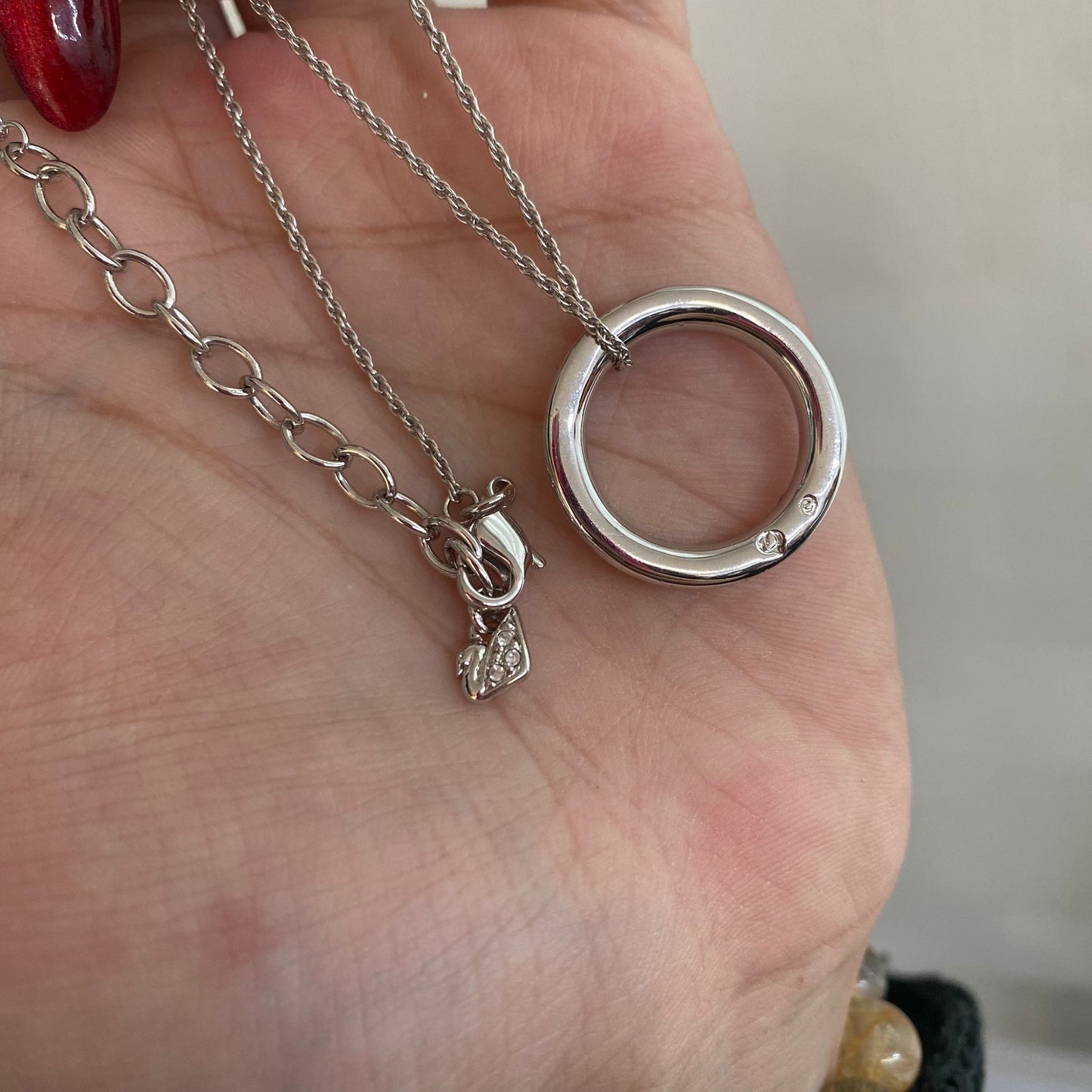 SWAROVSKI圓鑽頸鏈