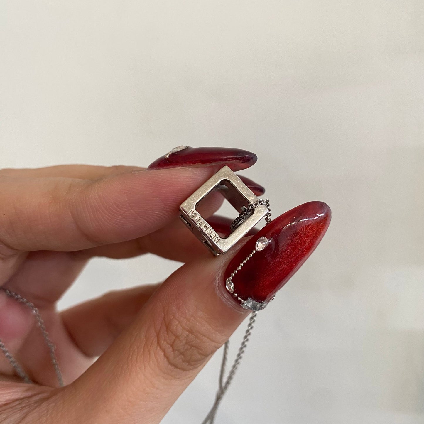 HERMES CUBE H 紅色吊墜