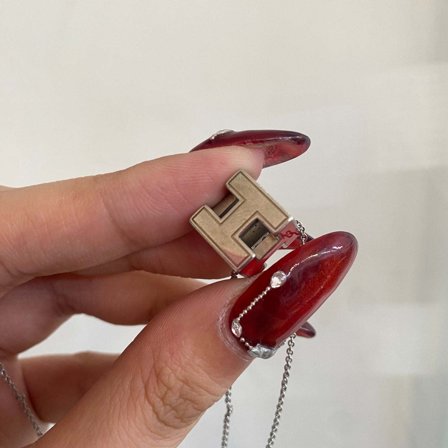 HERMES CUBE H 紅色吊墜