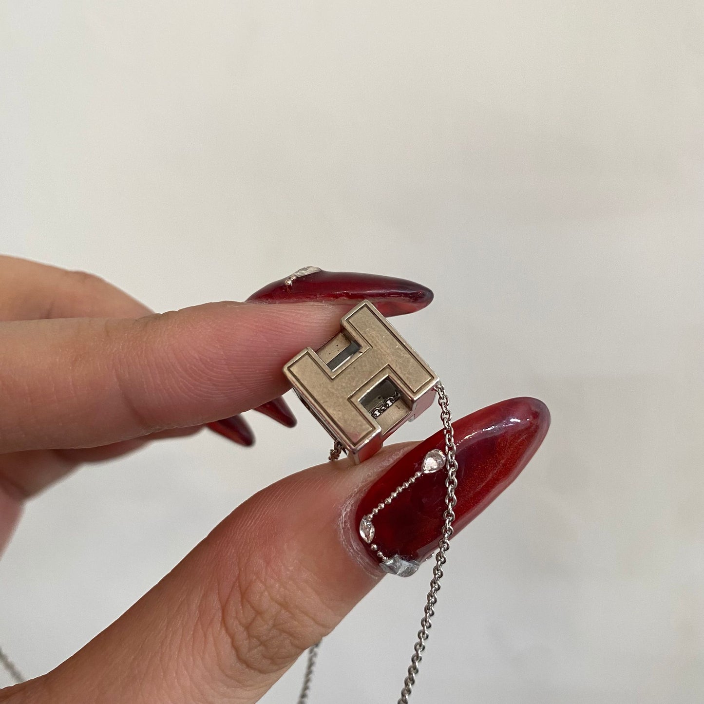 HERMES CUBE H 紅色吊墜
