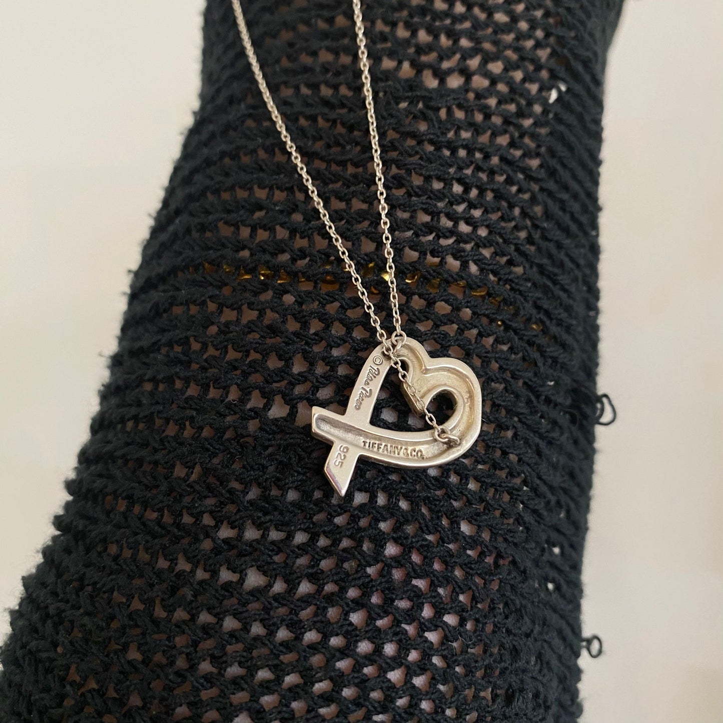 Tiffany心心頸鏈 有盒有塵袋