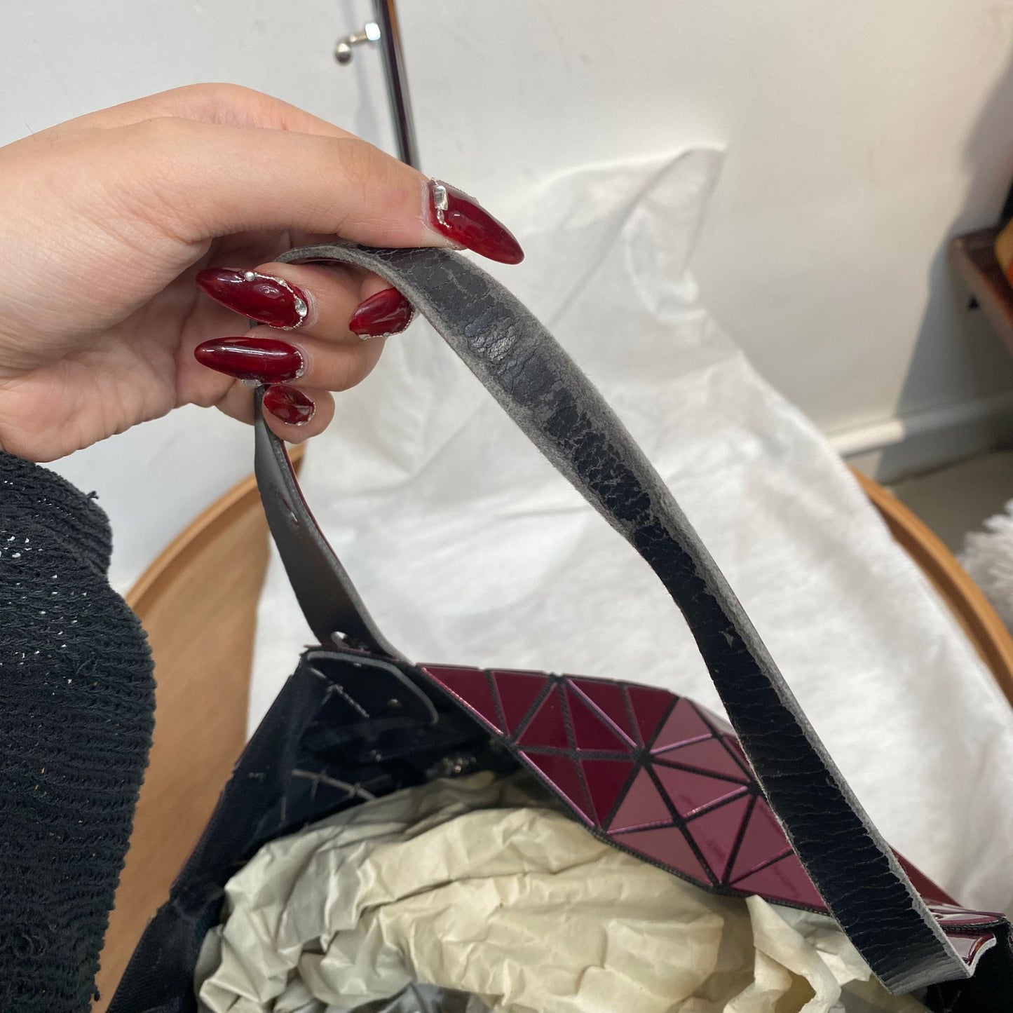 BAOBAO TOTE 酒紅色 有塵袋