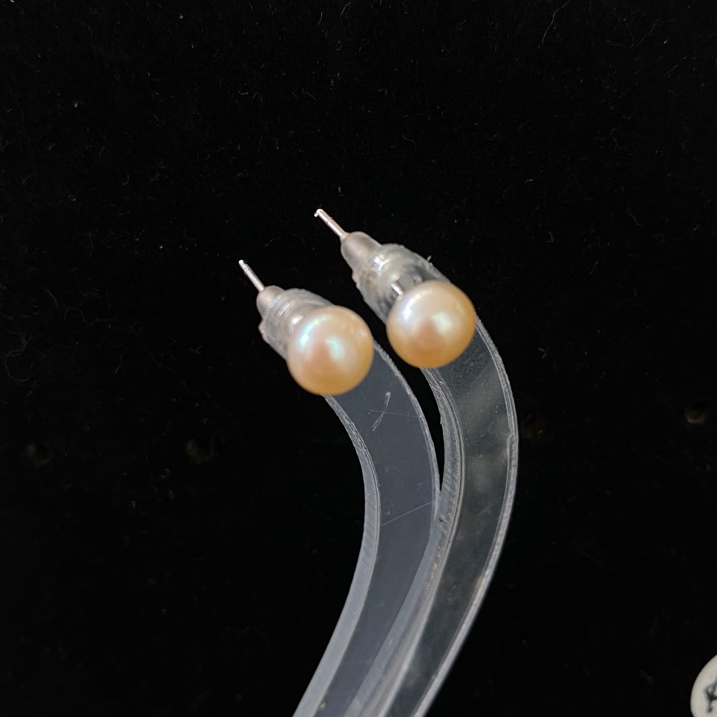 5-6mm淡水珍珠耳針耳環