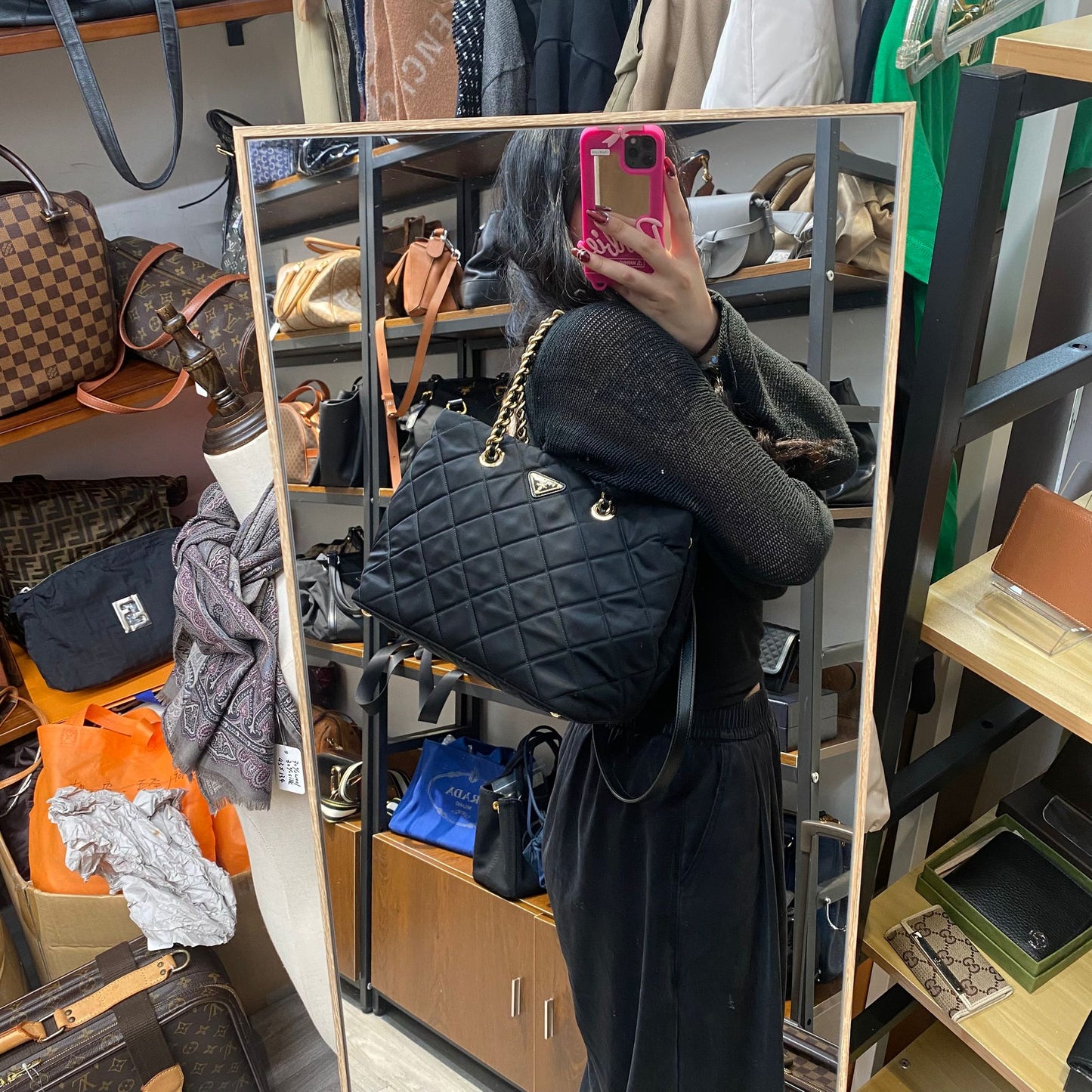 Prada 2way Tote 有塵袋