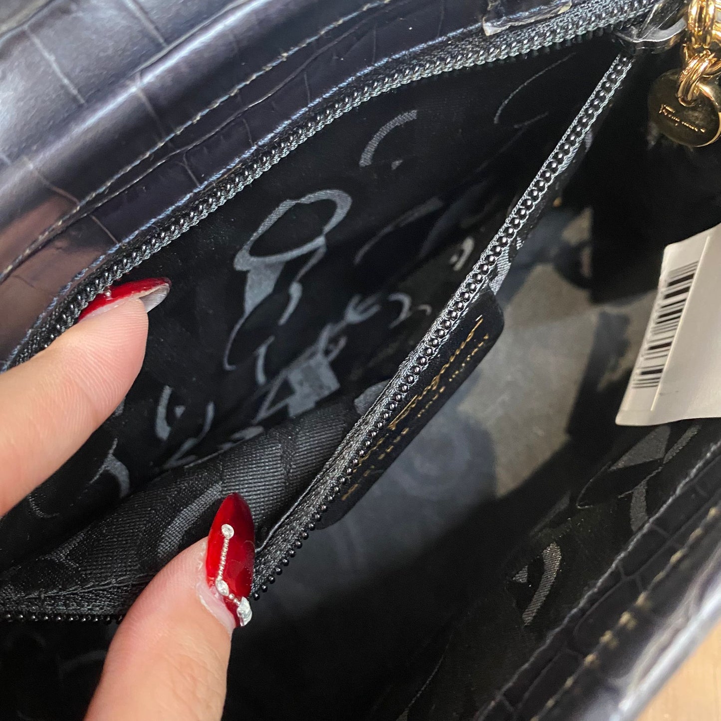 Ferragamo 鱷魚皮壓紋袋