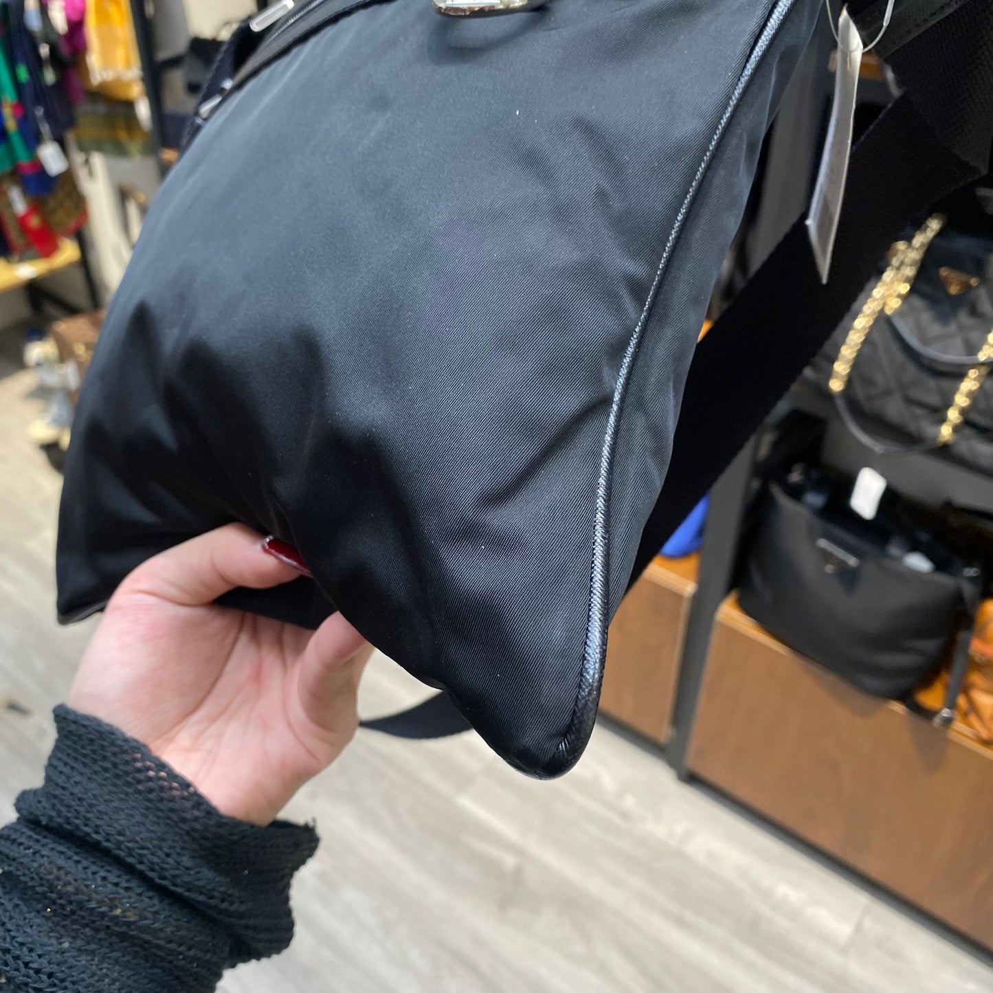 PRADA 黑色斜孭袋