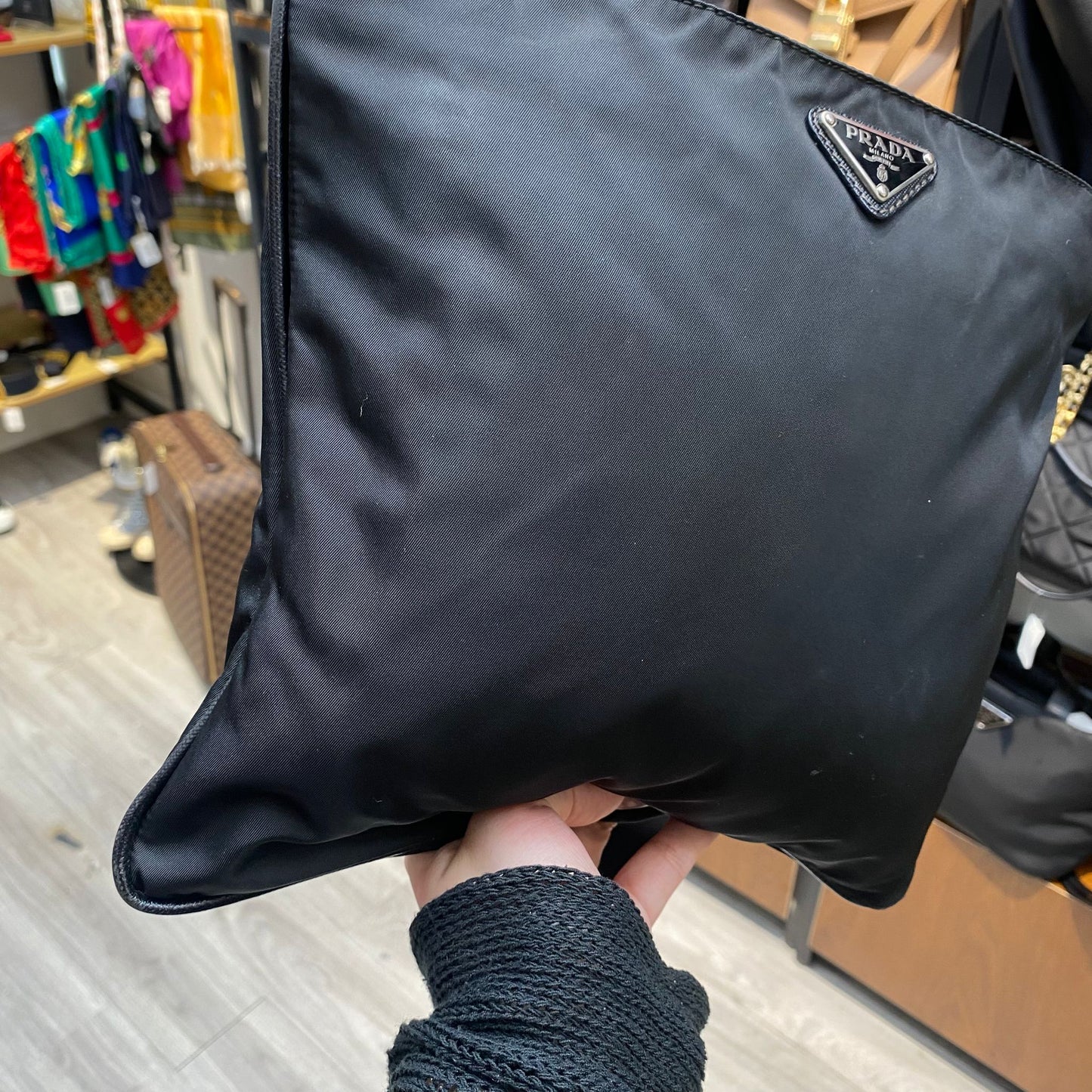 PRADA 黑色斜孭袋
