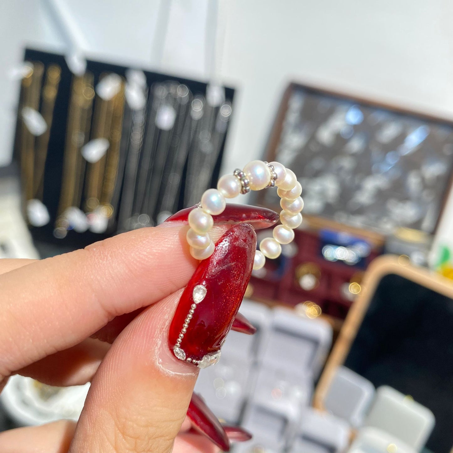 3-5mm 淡水珍珠戒指