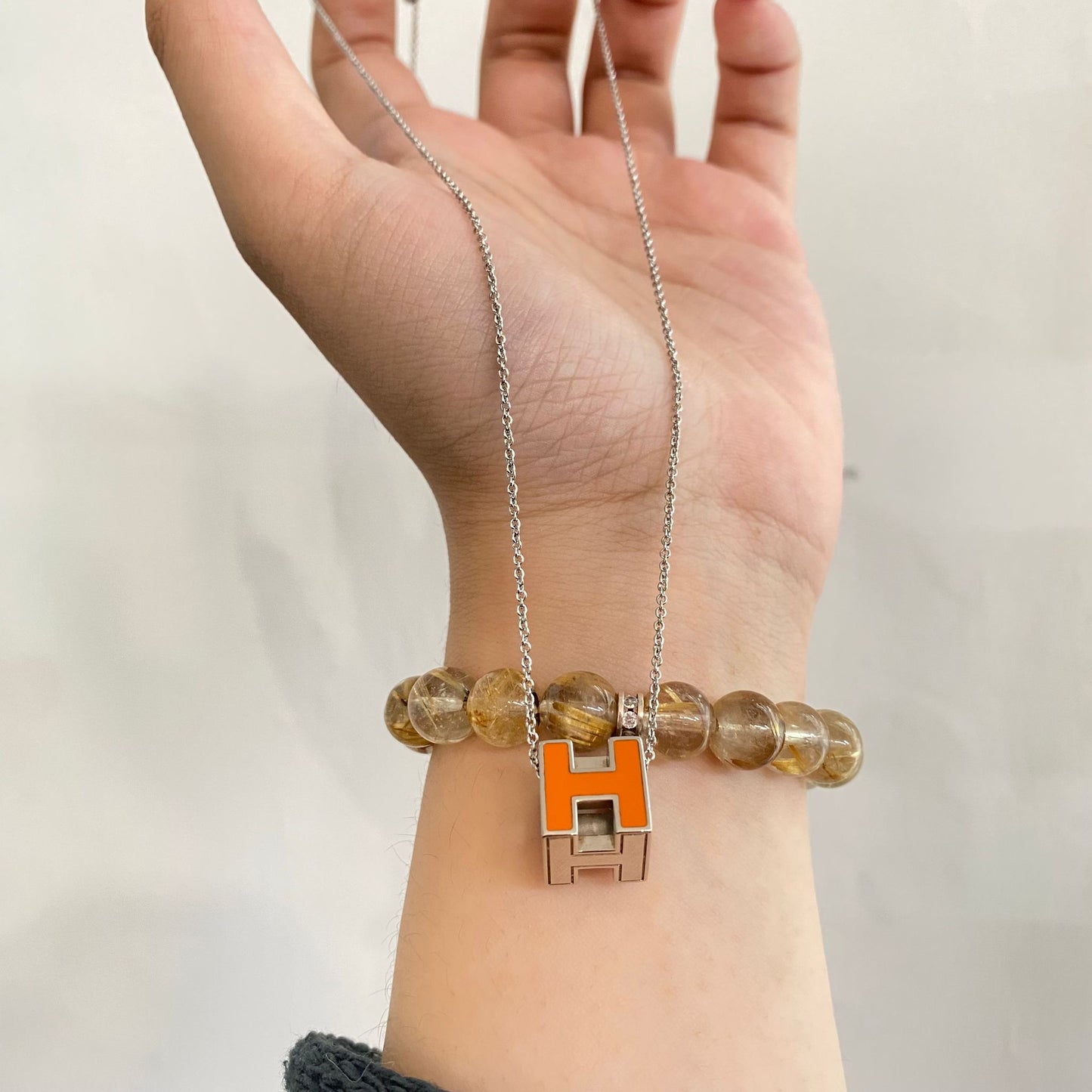HERMES Cube H 銀橙