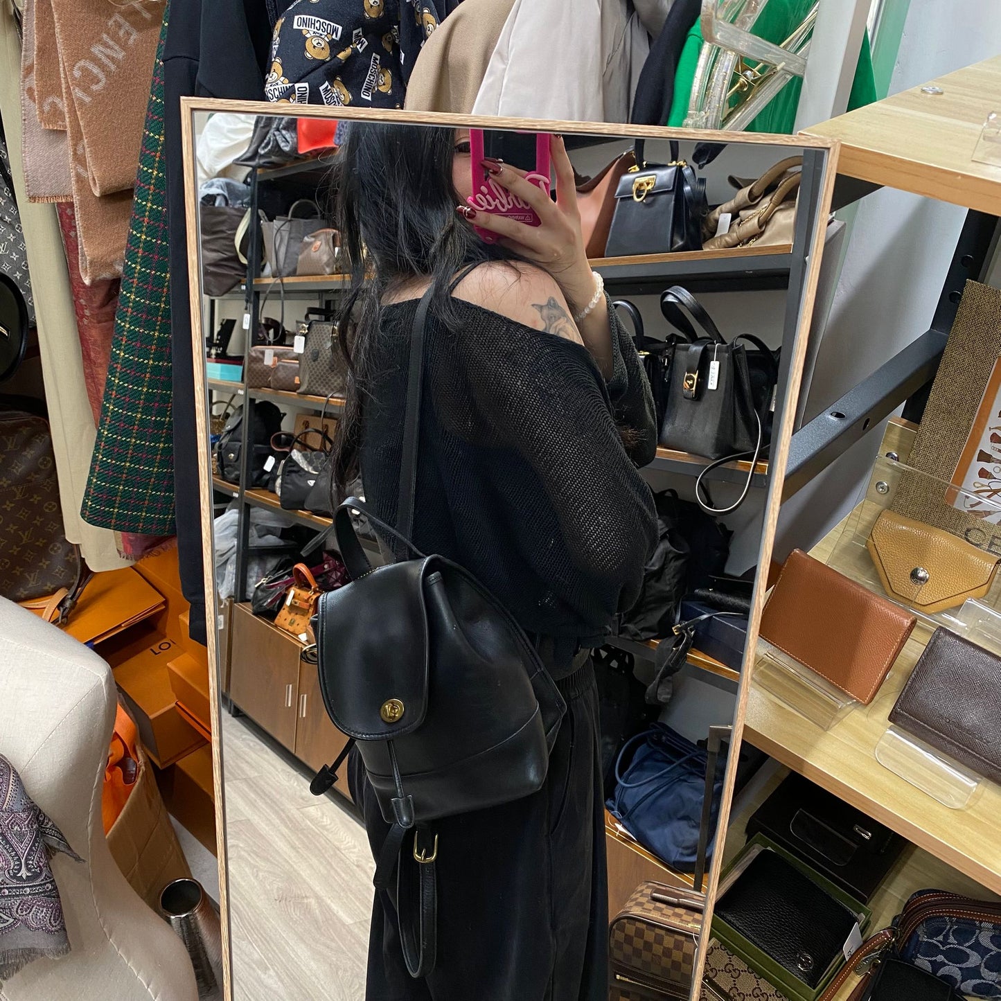 COACH 黑色背囊