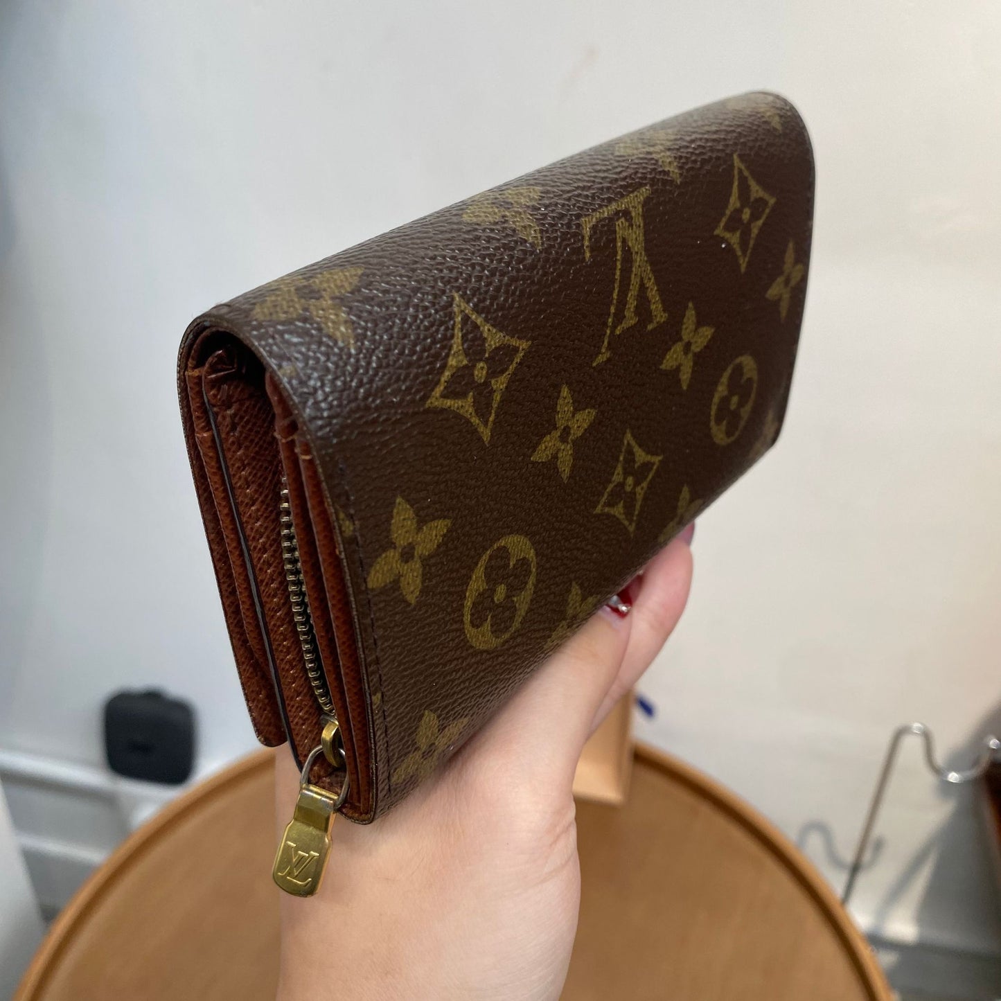 LV老花銀包 有盒