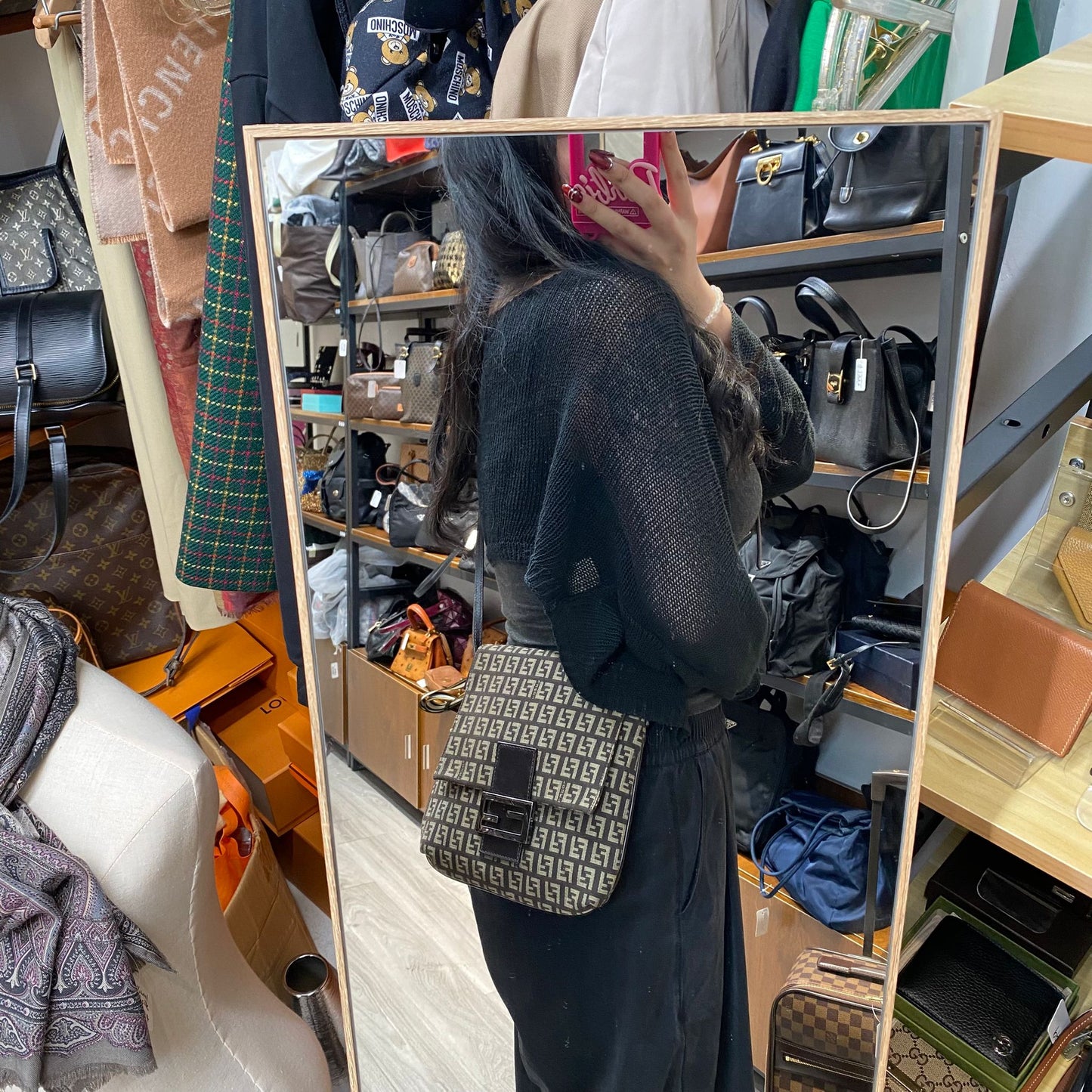 FENDI 老花斜孭袋