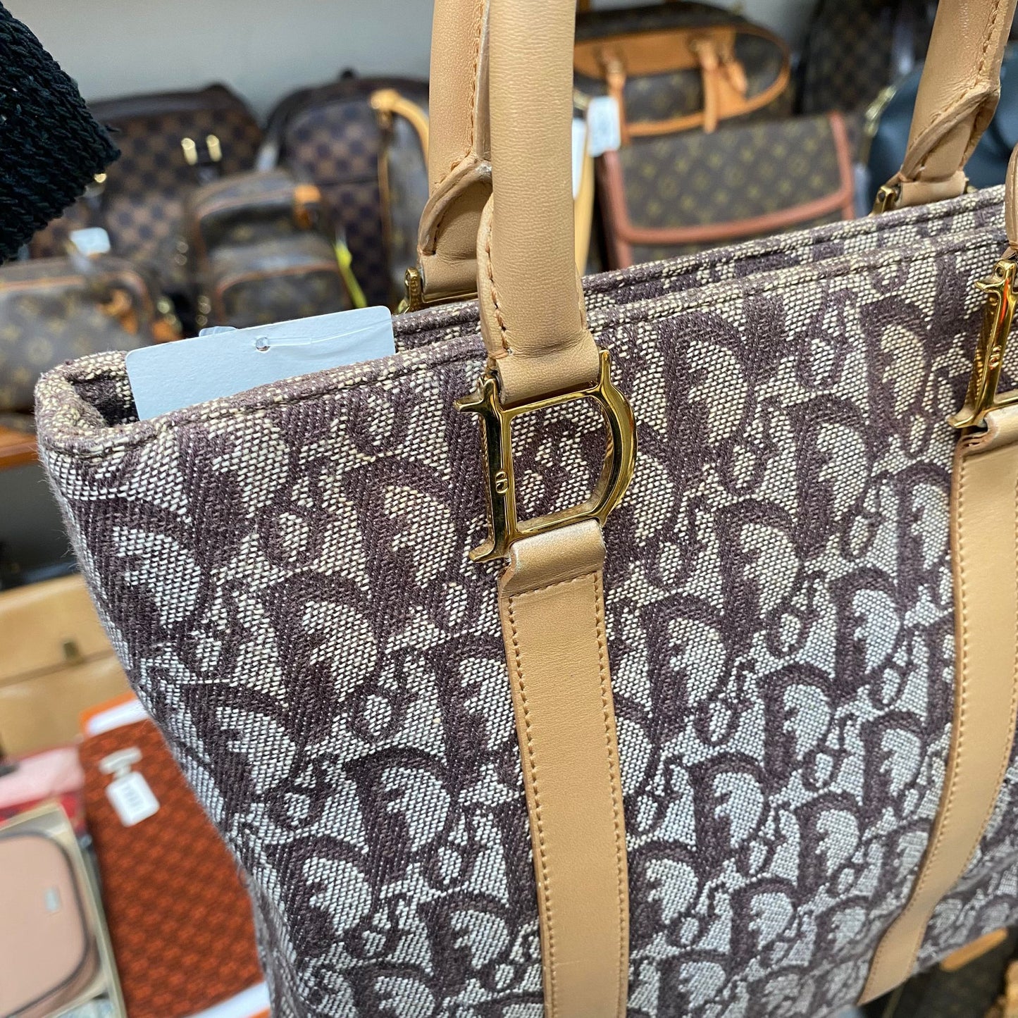 DIOR 老花手挽袋