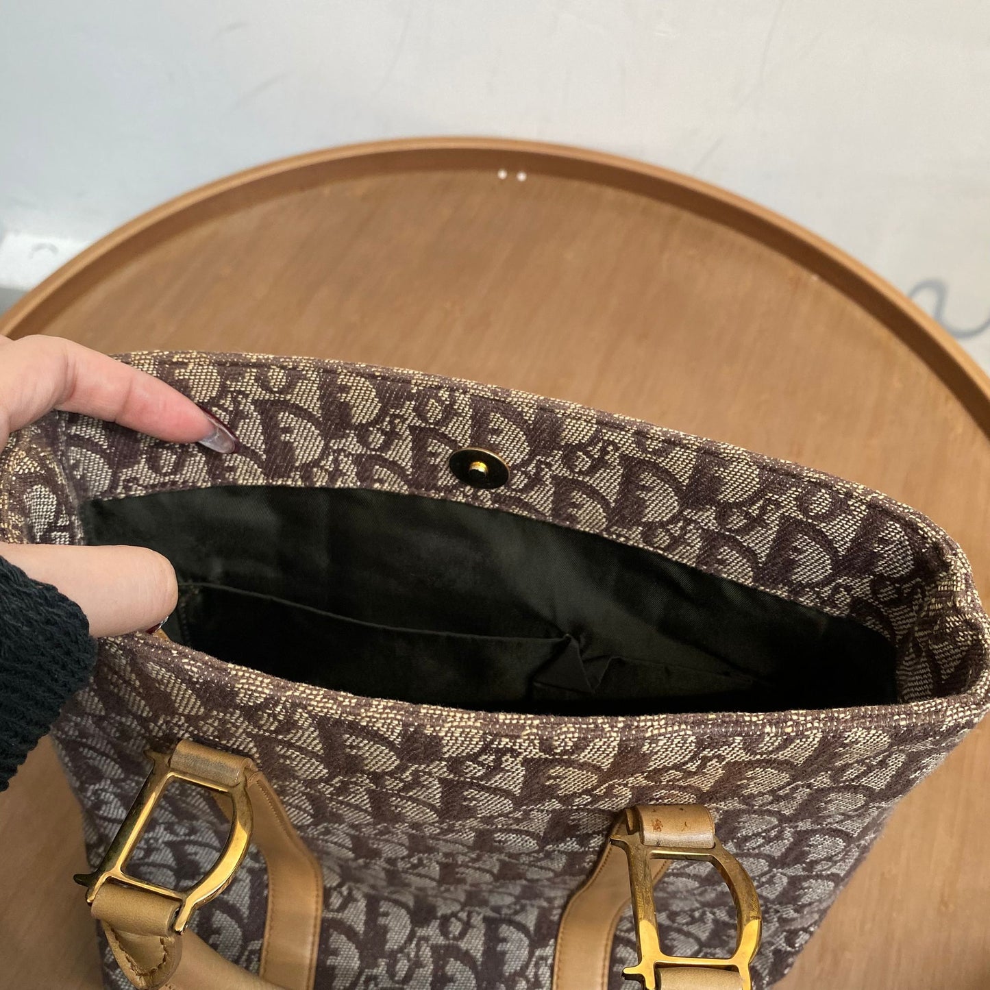 DIOR 老花手挽袋