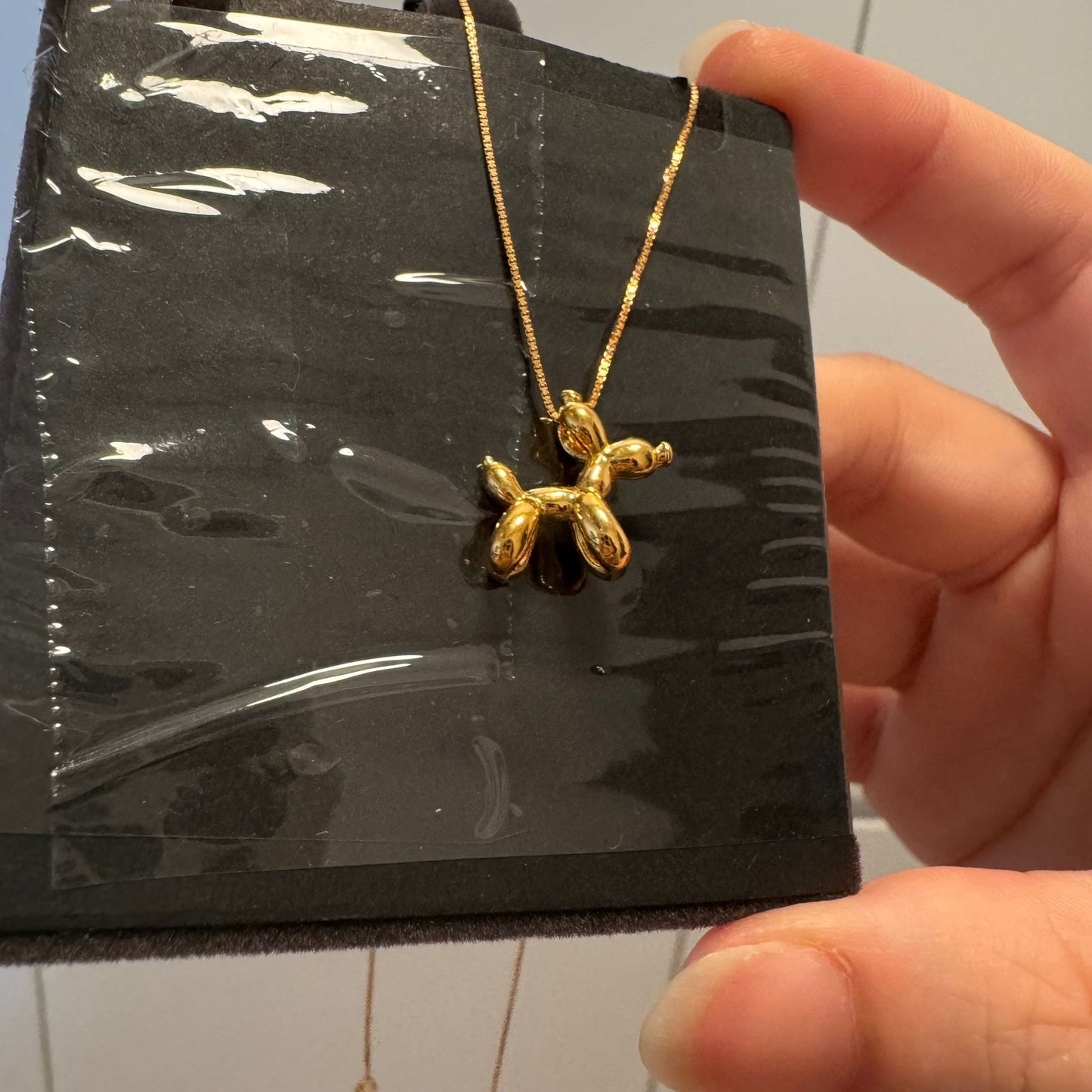 999足金立體氣球狗狗頸鏈🐩