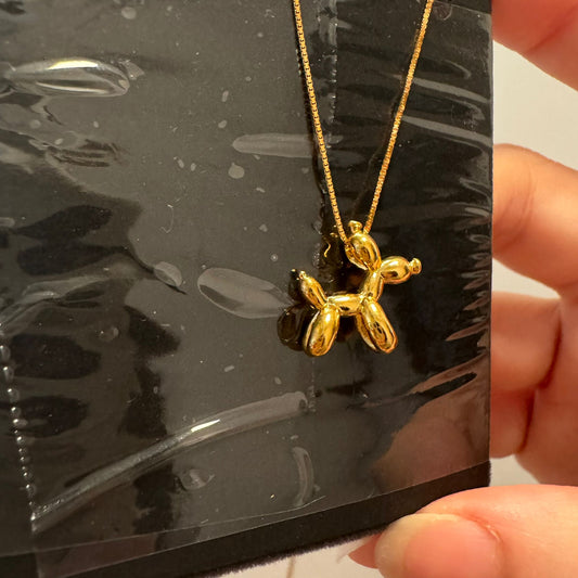 999足金立體氣球狗狗頸鏈🐩