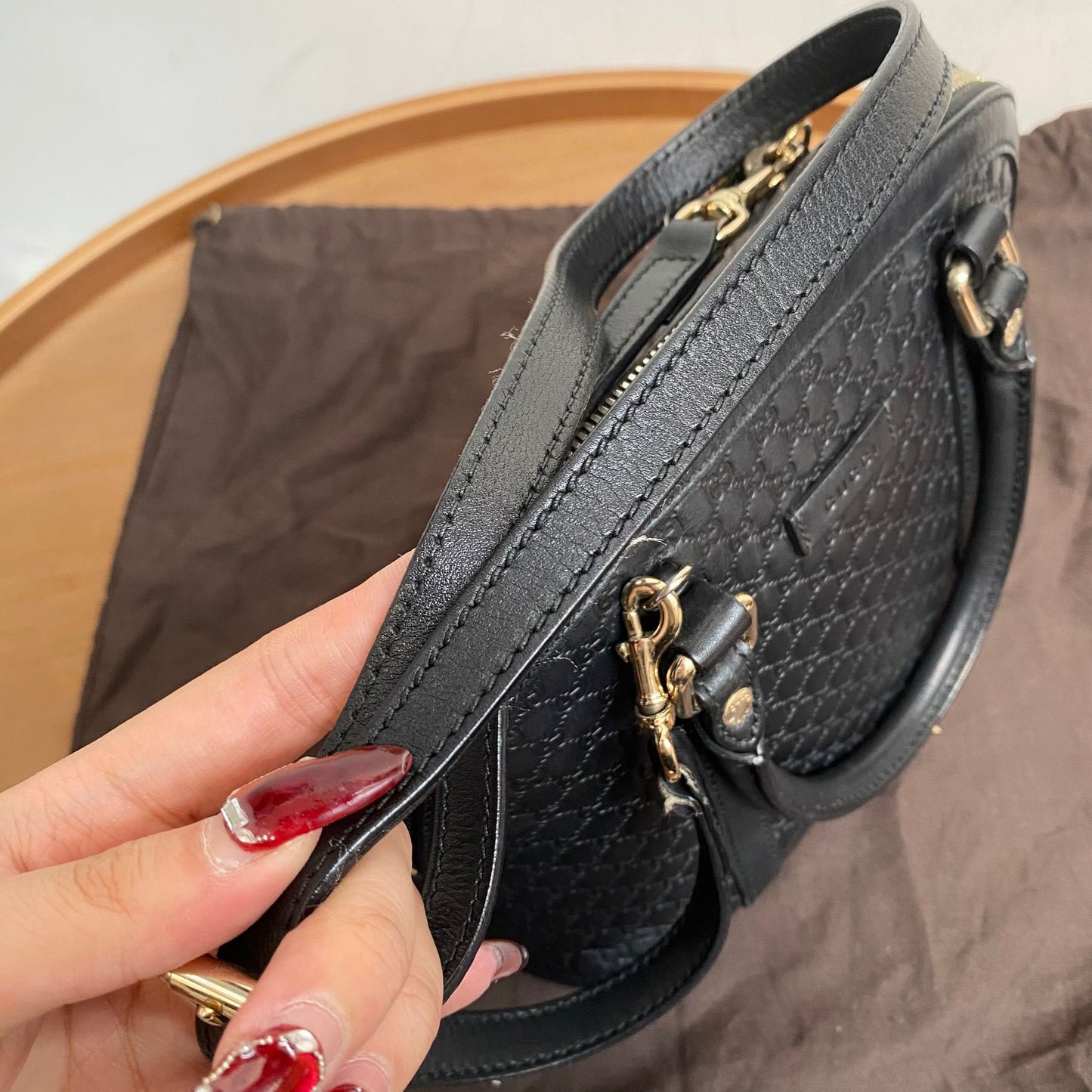 Gucci貝殼包 有塵袋