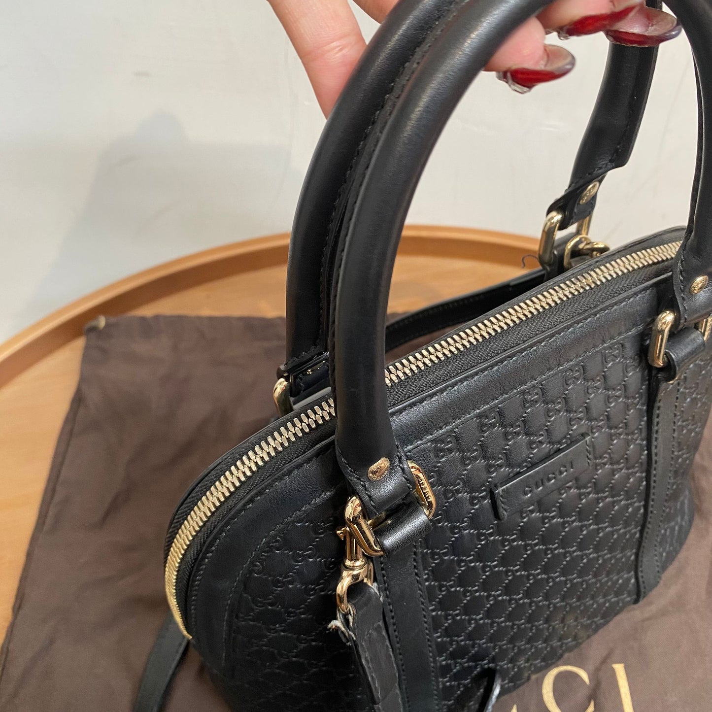 Gucci貝殼包 有塵袋