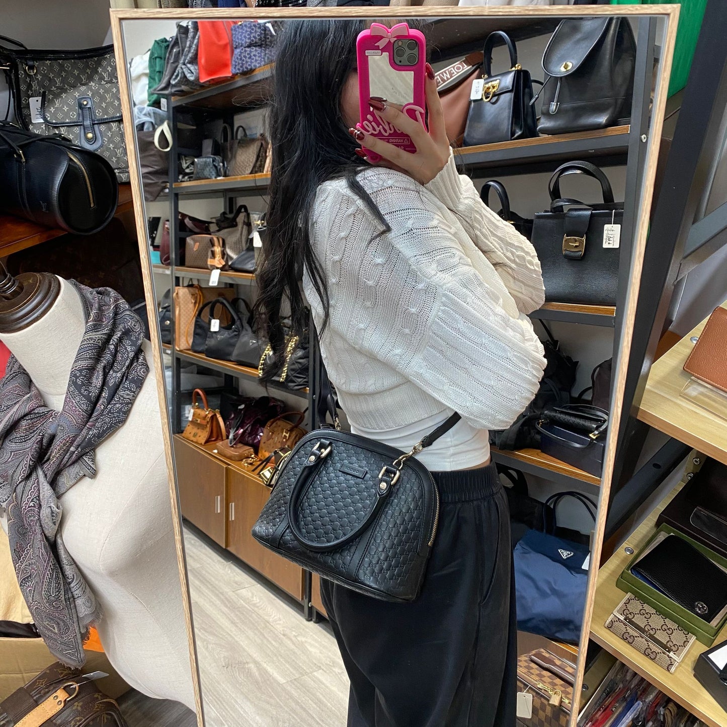 Gucci貝殼包 有塵袋
