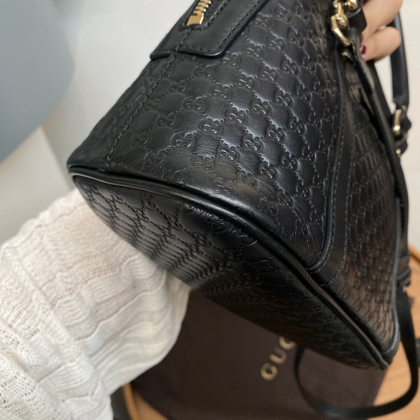 Gucci貝殼包 有塵袋