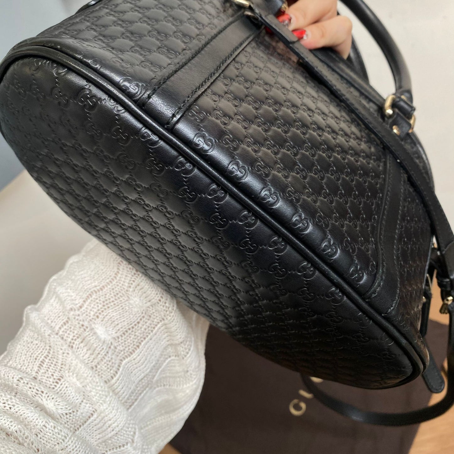 Gucci貝殼包 有塵袋